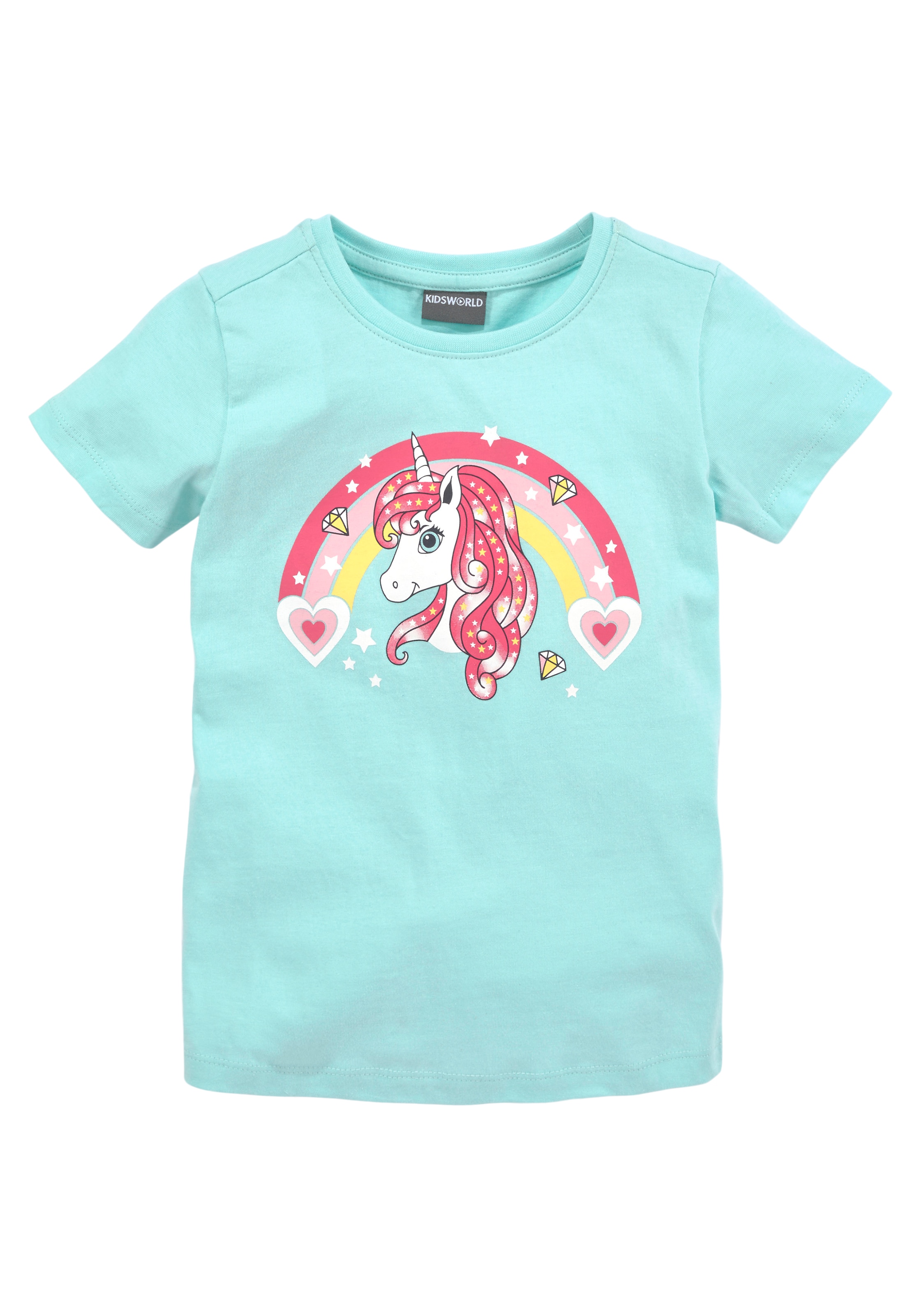 KIDSWORLD T-Shirt »Einhorn«, BAUR | online bestellen Basic Form