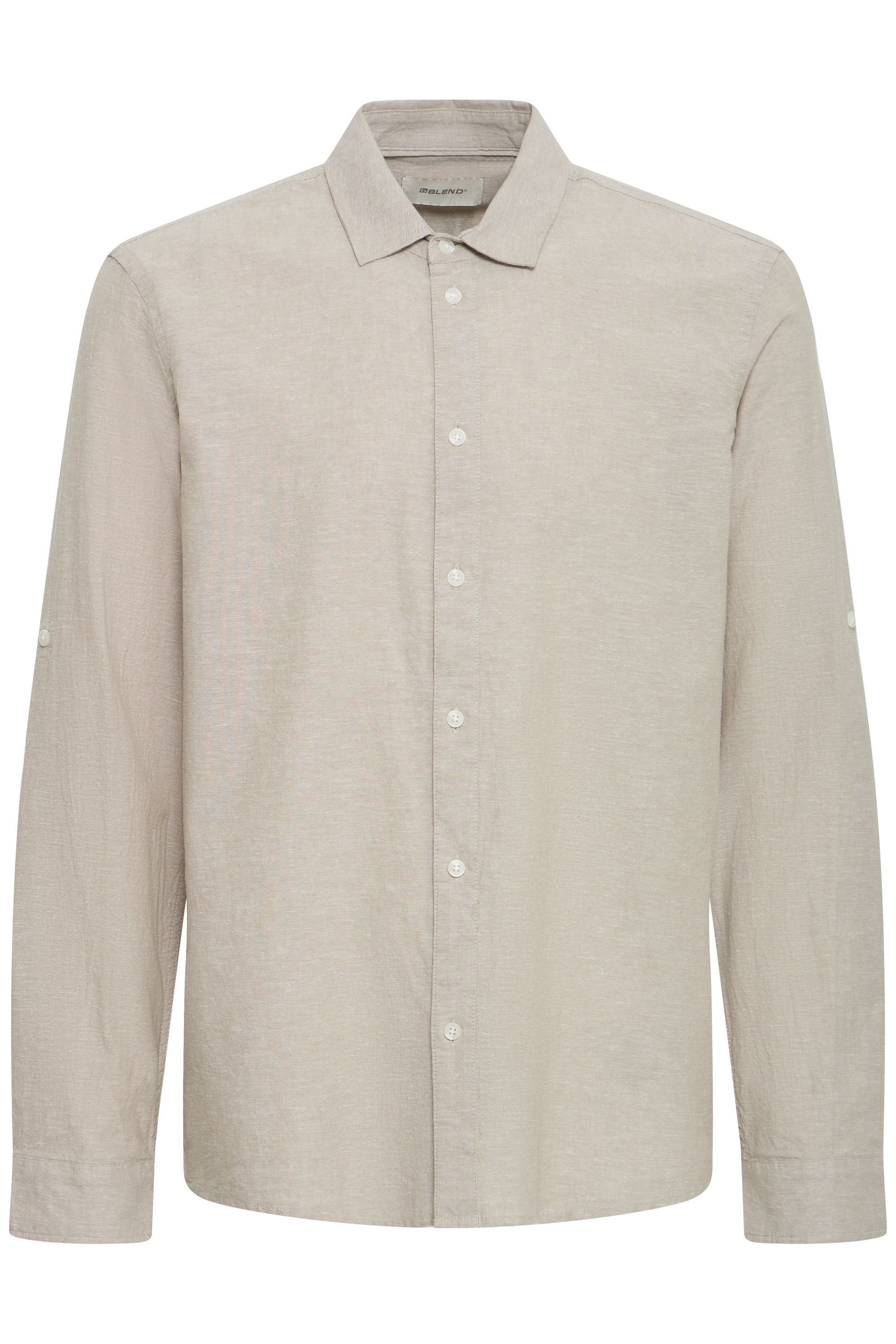 Blend Leinenhemd "BHAban Slub Linen Mix" Slub Hemd Leinen Mix günstig online kaufen