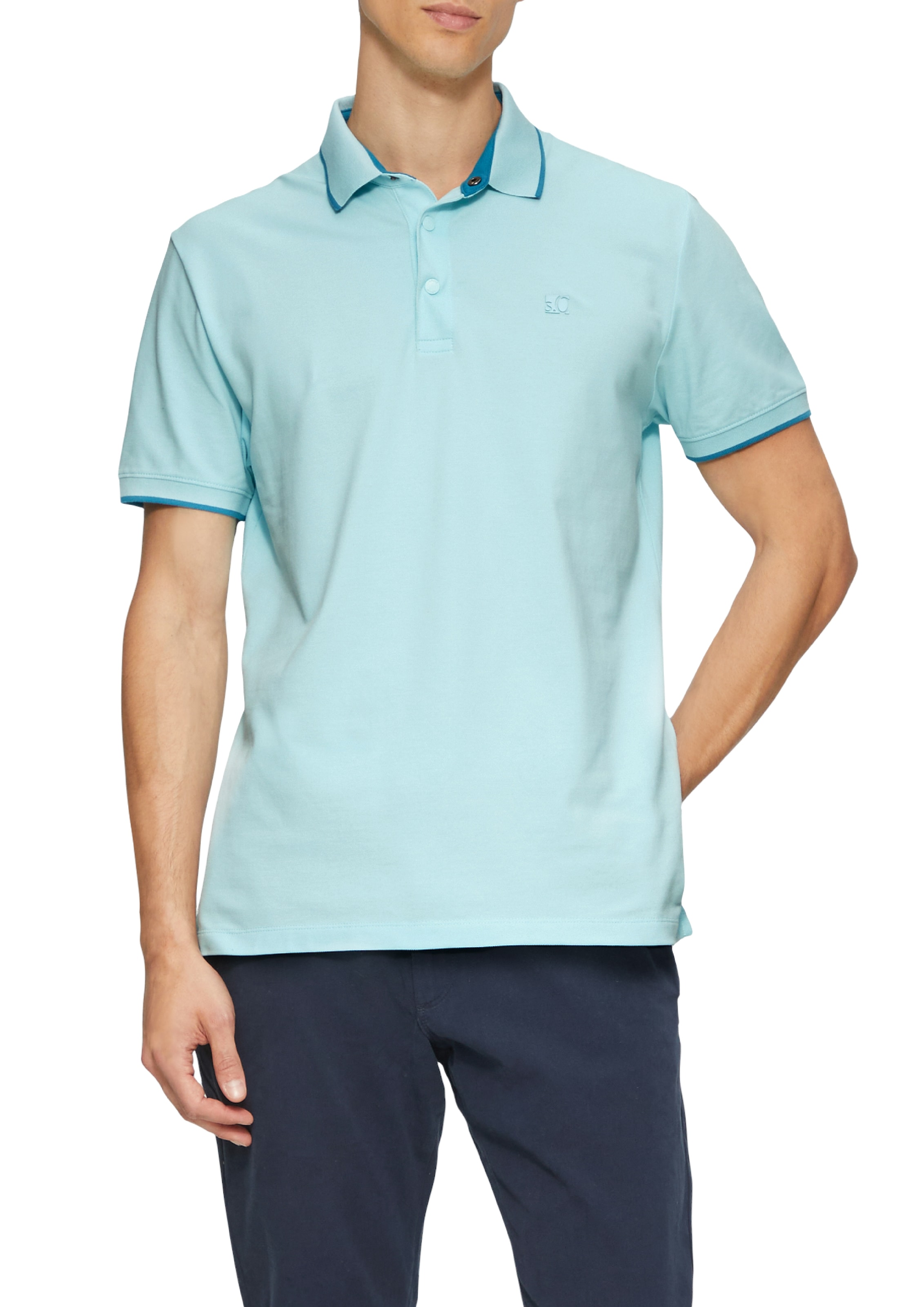 s.Oliver Poloshirt, mit Kontrast-Details