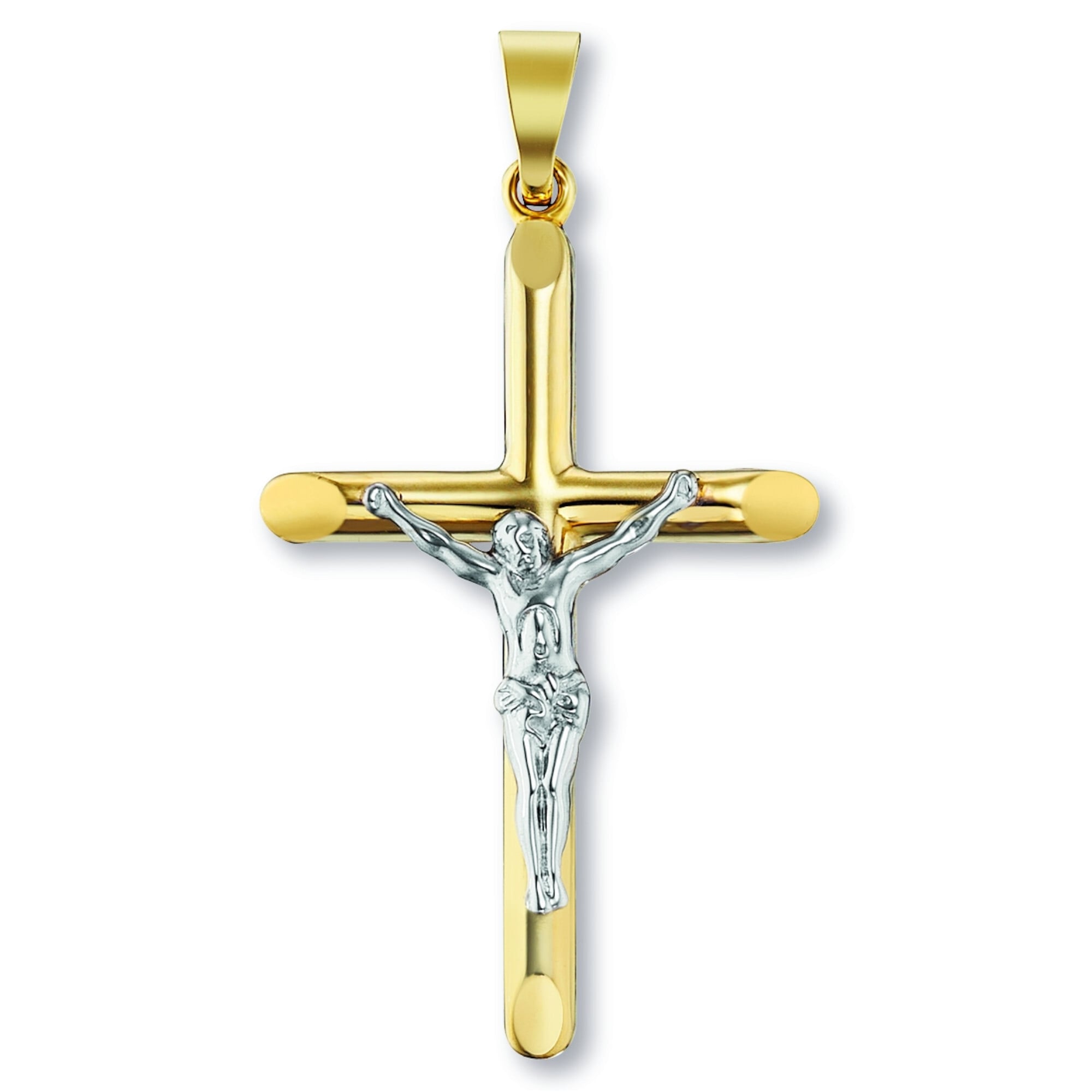 ONE ELEMENT Cross Pendant 333 Yellow Gold