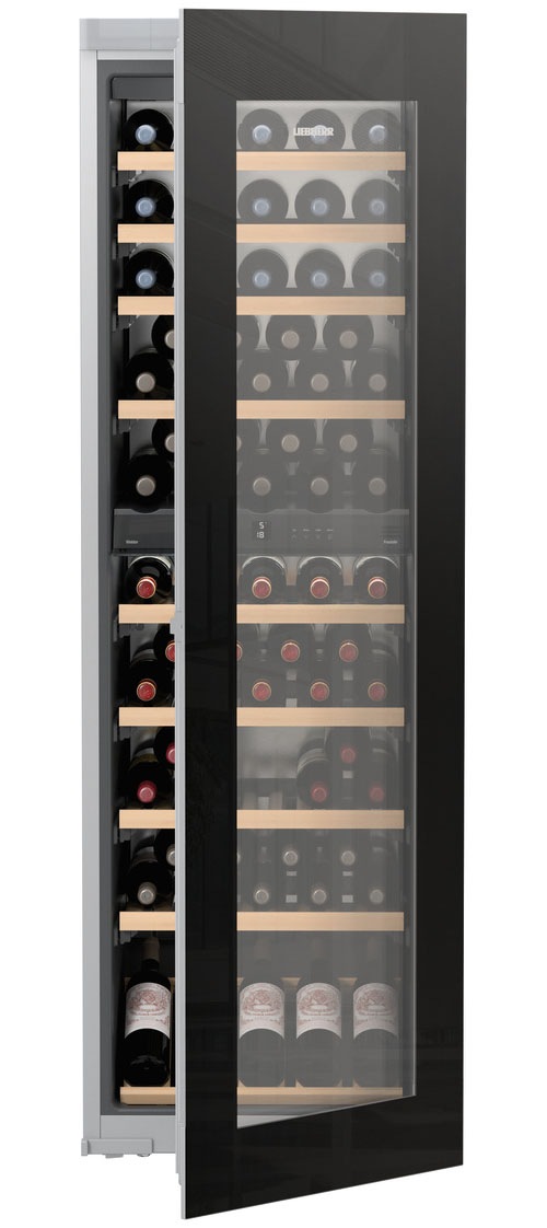 LIEBHERR Einbauweintemperierschrank "EWTgb 3583", B:59,5cm H:181,6cm T:57,2cm, schwarz, Weinkühlschränke, FreshAir-Aktivkohlefilter, Kindersicherung