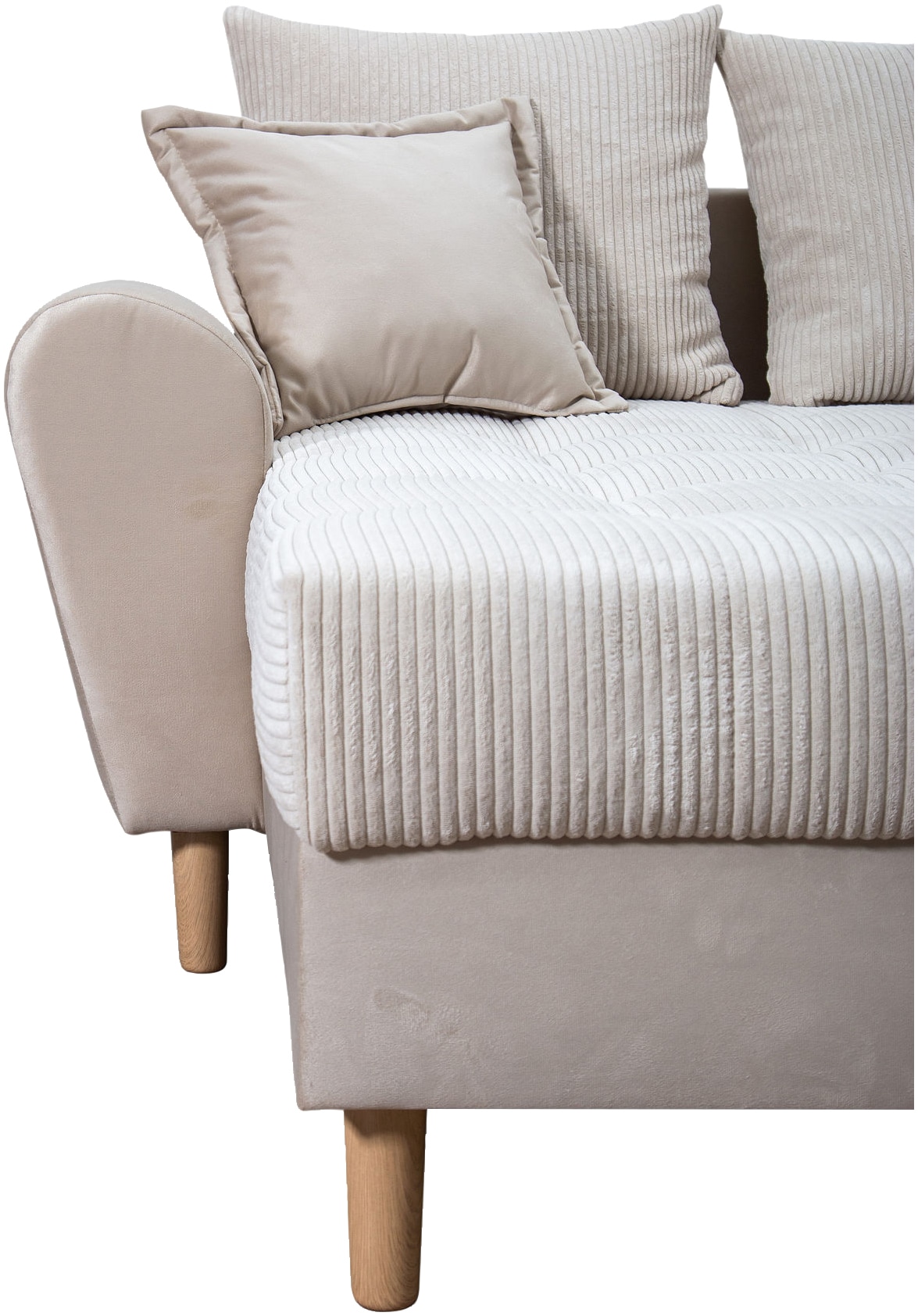 COLLECTION AB Wohnlandschaft »Raisa U-Form«, mit Federkern, Kissen und Steppung im Sitzbereich