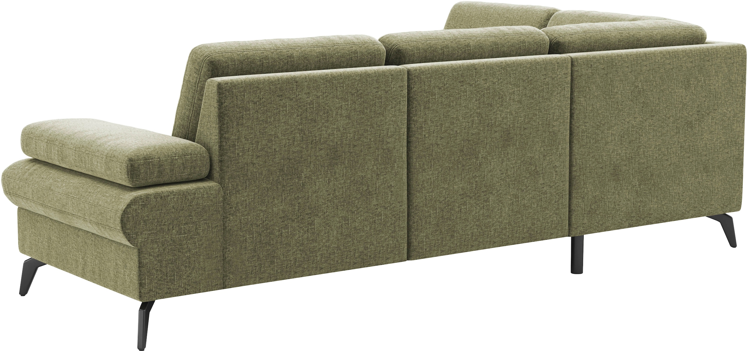sit&more Ecksofa »Morris Jubi L-Form«, inkl. Armteilfunktion und 1 Zierkissen, wahlweise mit Bettfunktion