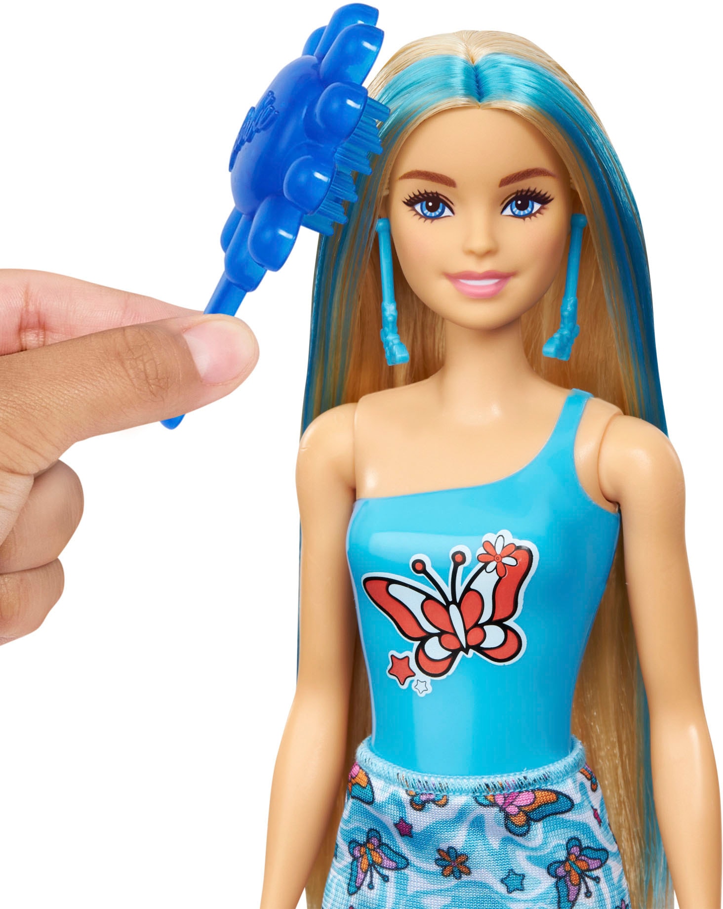 Barbie Anziehpuppe »Color Reveal, Rainbow Groovy, mit Farbwechsel«