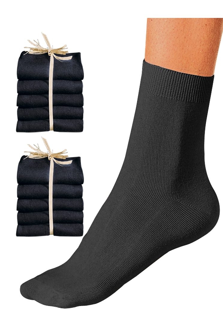 Go in Basicsocken, (Packung, 10 Paar), unifarben