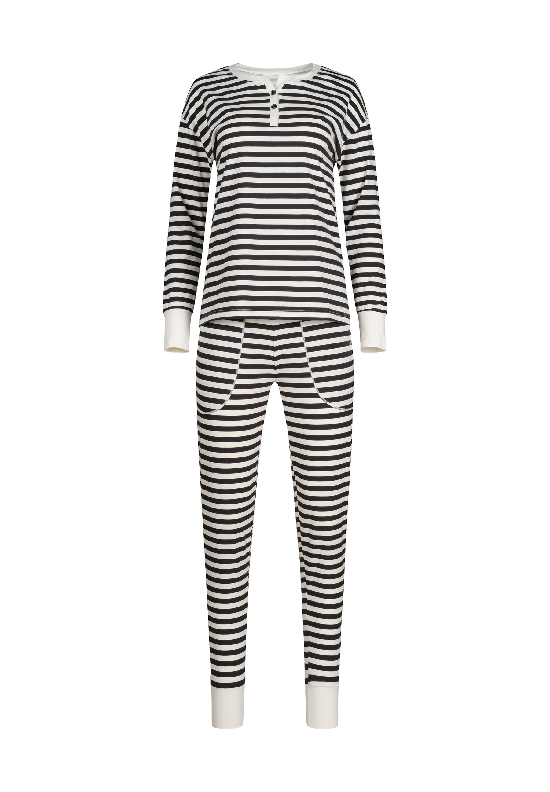 Skiny Pyjama "Night In Mix & Match" 2 tlg. bequem, elastischer Bund, mit Ta günstig online kaufen