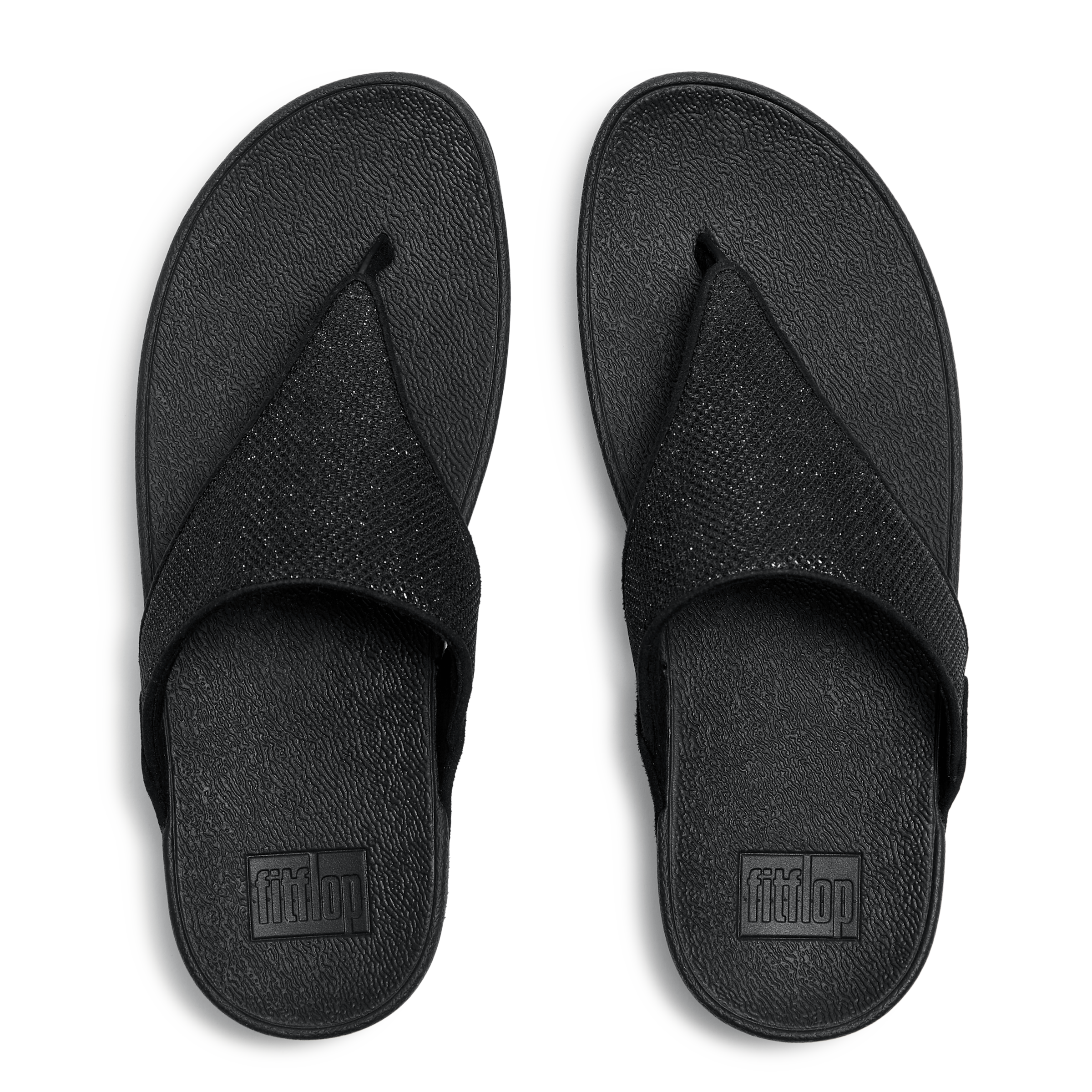 Fitflop Dianette »LULU SHIMMERGLITZ TOE-POST SANDALS«  Keilabsatz, Zehentrenner, Badeschuh, Sommerschuh mit Glitzerdetails