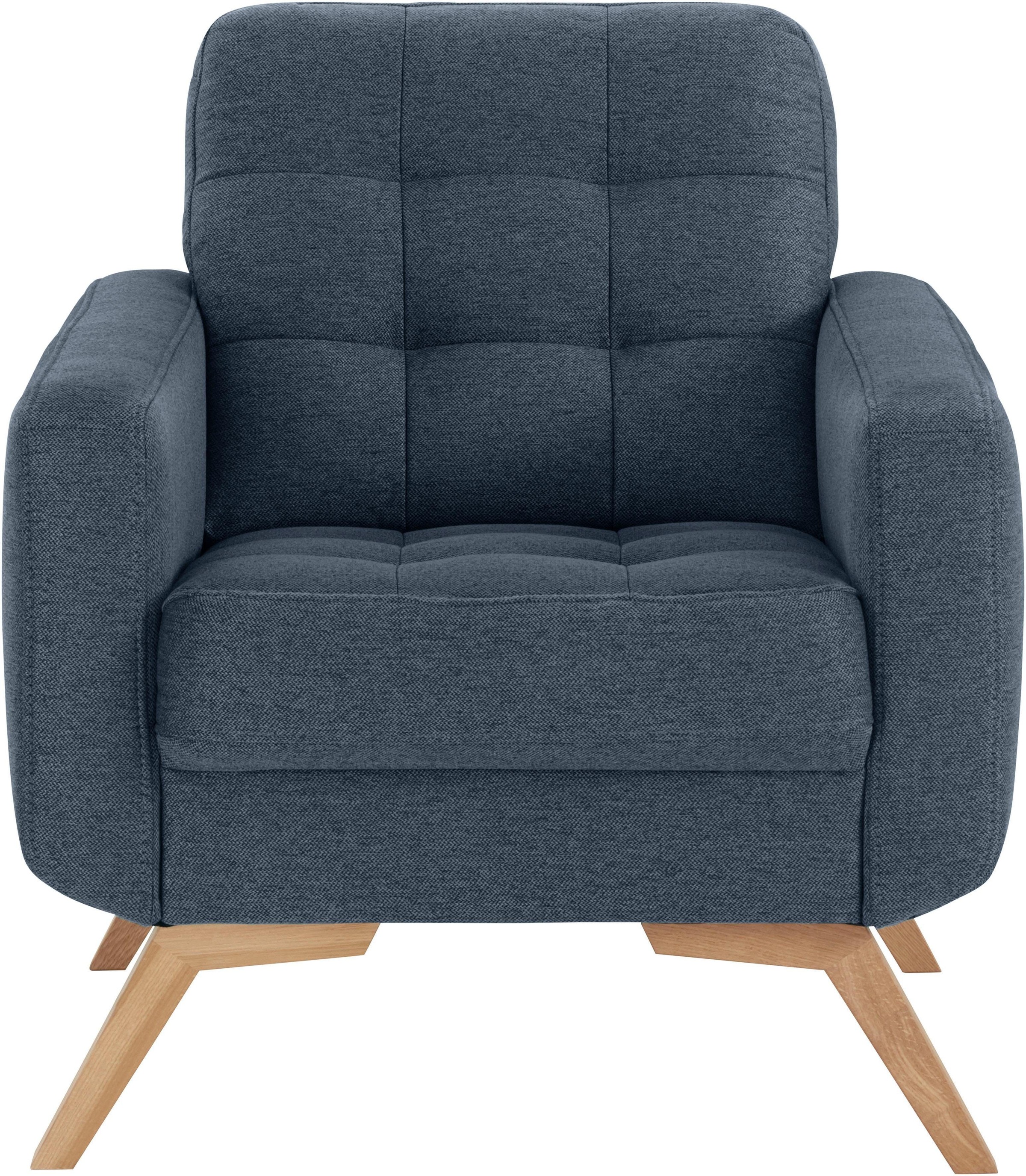 exxpo - sofa fashion Sessel »Fiord, Loungesessel«, aktuelles Design, tolle Detailverarbeitung im Sitz und Rücken