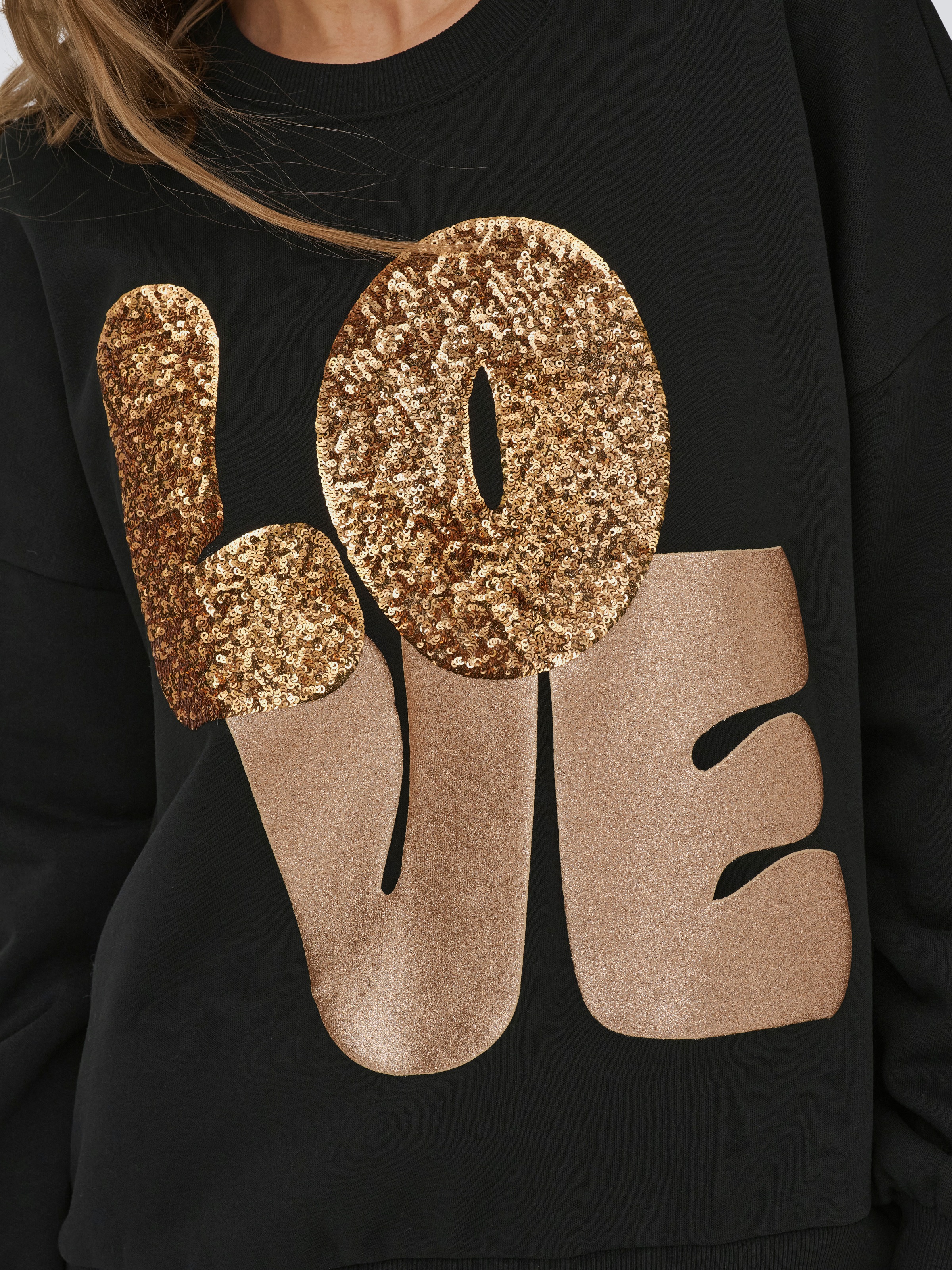 Thumbnail - ONLY Sweatshirt "ONLLALLY L/S LOVE O-NECK CS SWT"