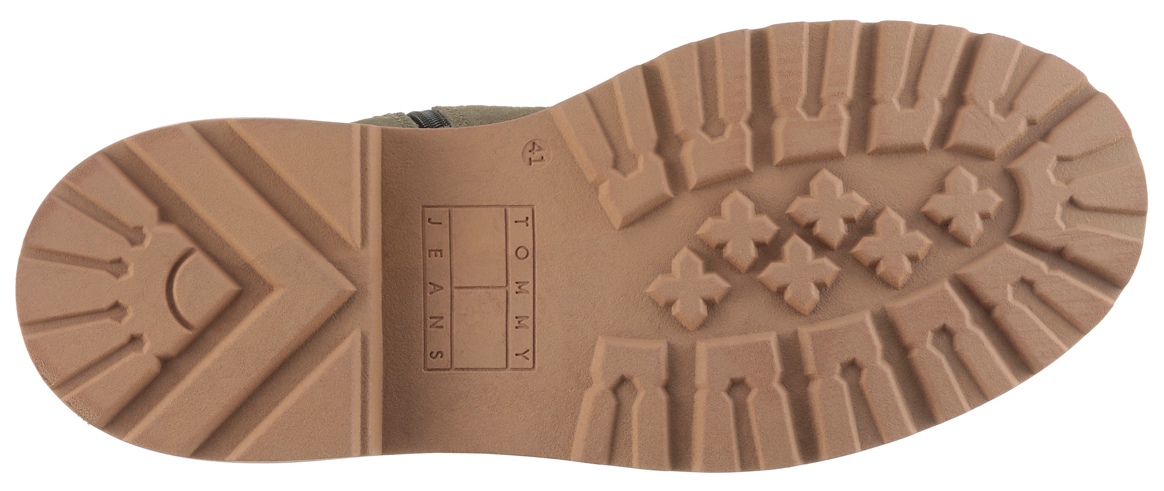 Tommy Jeans Schnürboots »TJM LACE UP BOOT SUEDE«  , Blockabsatz, Outdoorboots, mit Ösen, im Bergsteigerlook