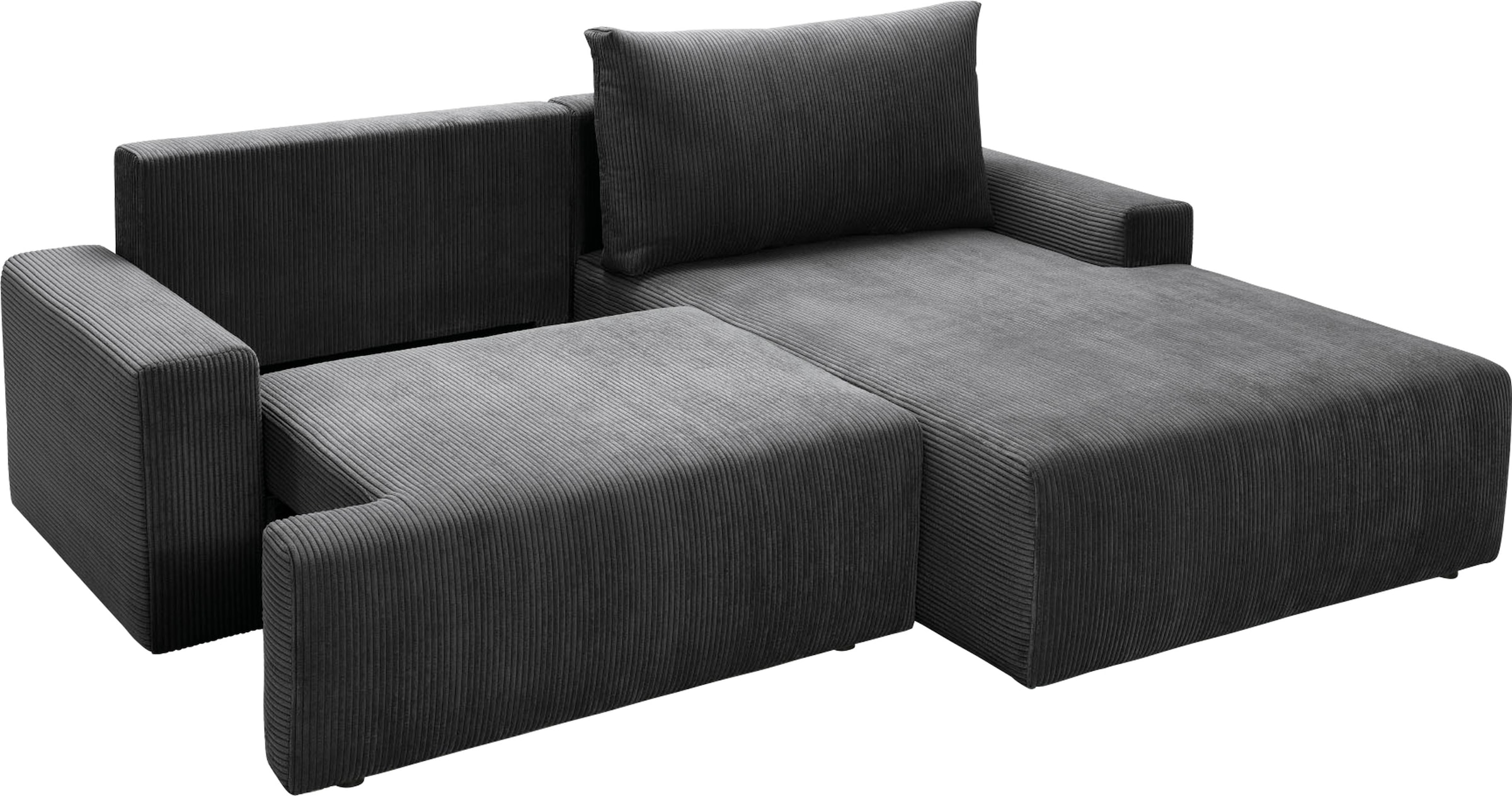 Ecksofa in fashion sofa verschiedenen BAUR Cord-Farben »Orinoko«, Bettkasten inklusive und | kaufen exxpo Bettfunktion -