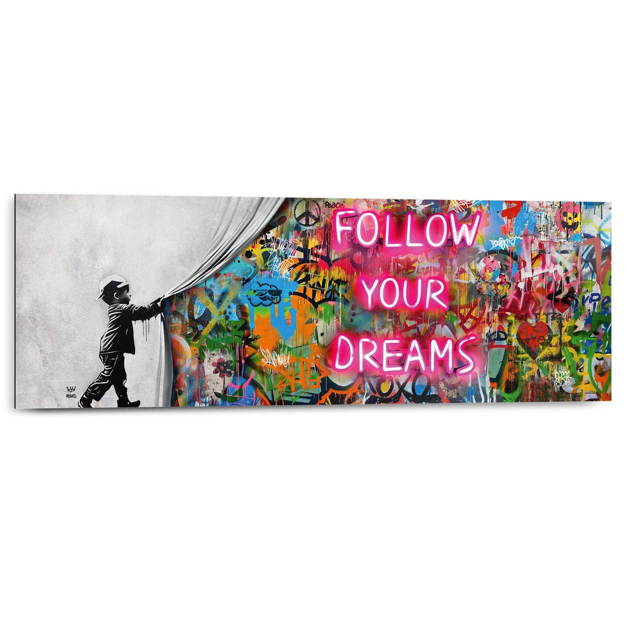 Reinders Deco-Panel "Graffiti follow your dreams", Hobbyraum - Mehrfarbig - günstig online kaufen