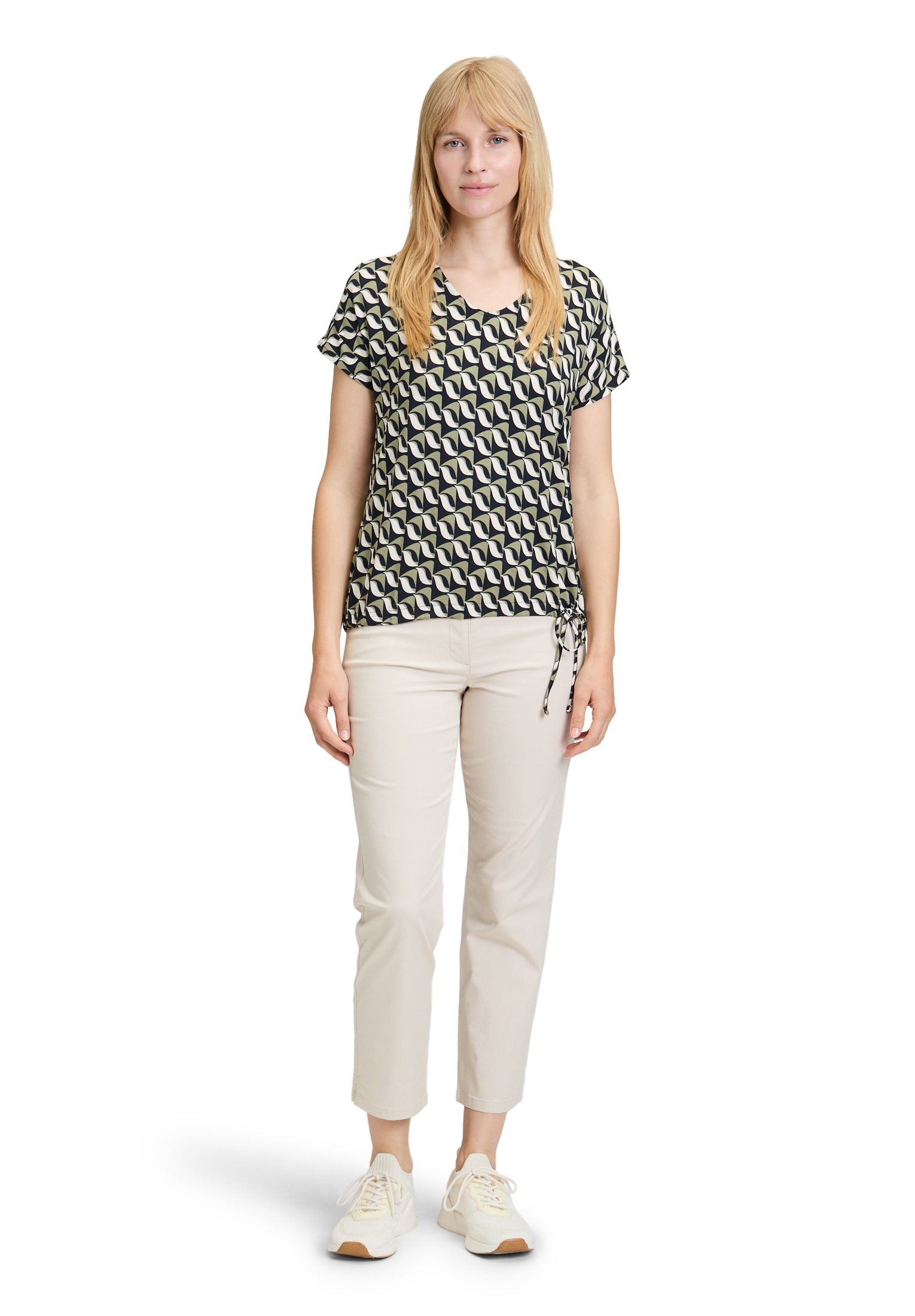 Betty Barclay Kurzarmshirt »Betty Barclay Printshirt mit V-Ausschnitt«, (1 tlg.)