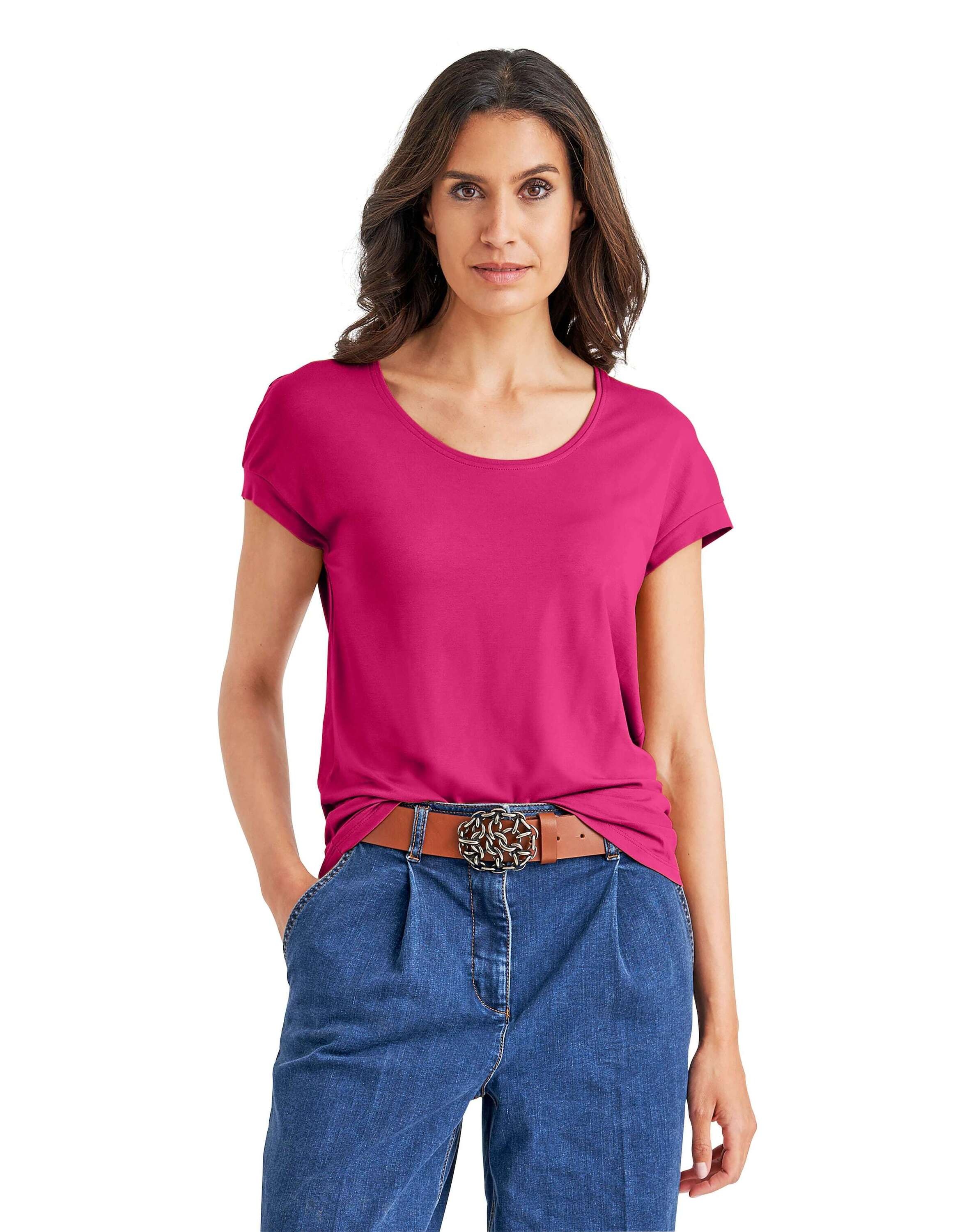 MADELEINE Kurzarmshirt »Shirt Shirt mit Rundhals-Ausschnitt«