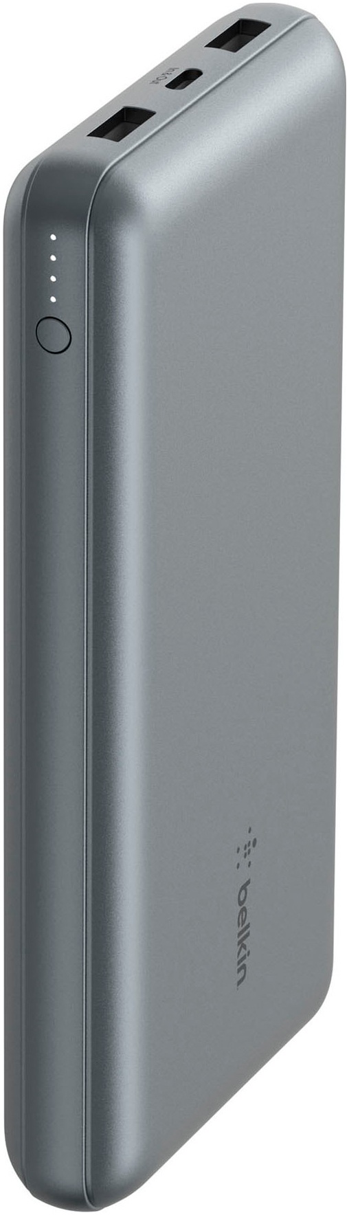 BELKIN Powerbank "BOOST CHARGE 10K 15W, USB-A & -C 20.000mAh", 3,7 V 20mAh, grau, Akkumulatoren
