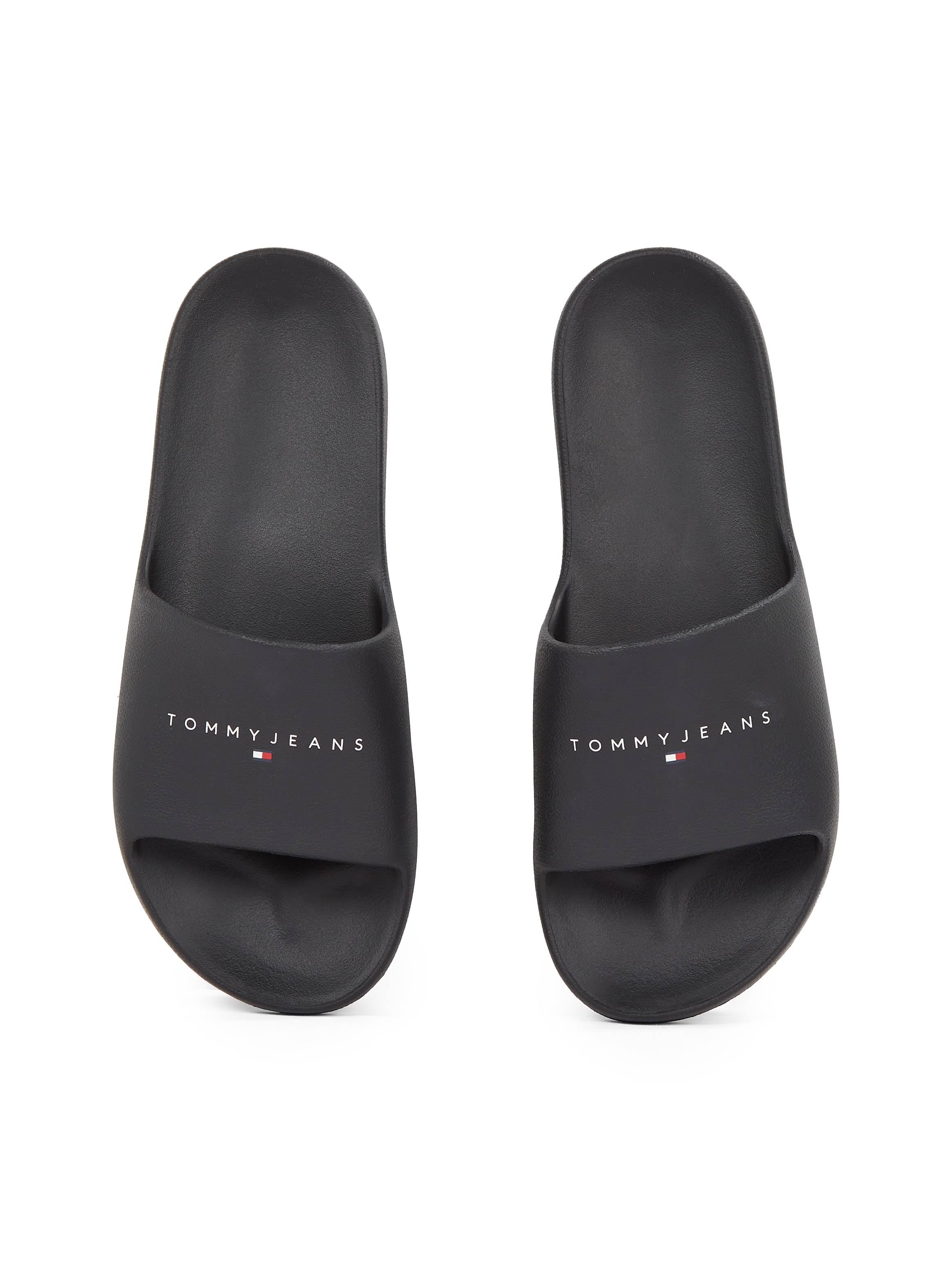 Tommy Jeans Pantolette »TJM BASIC SANDAL«, Schlupfschuh, Sommerschuh, Bequemschuh mit Logoschriftzug