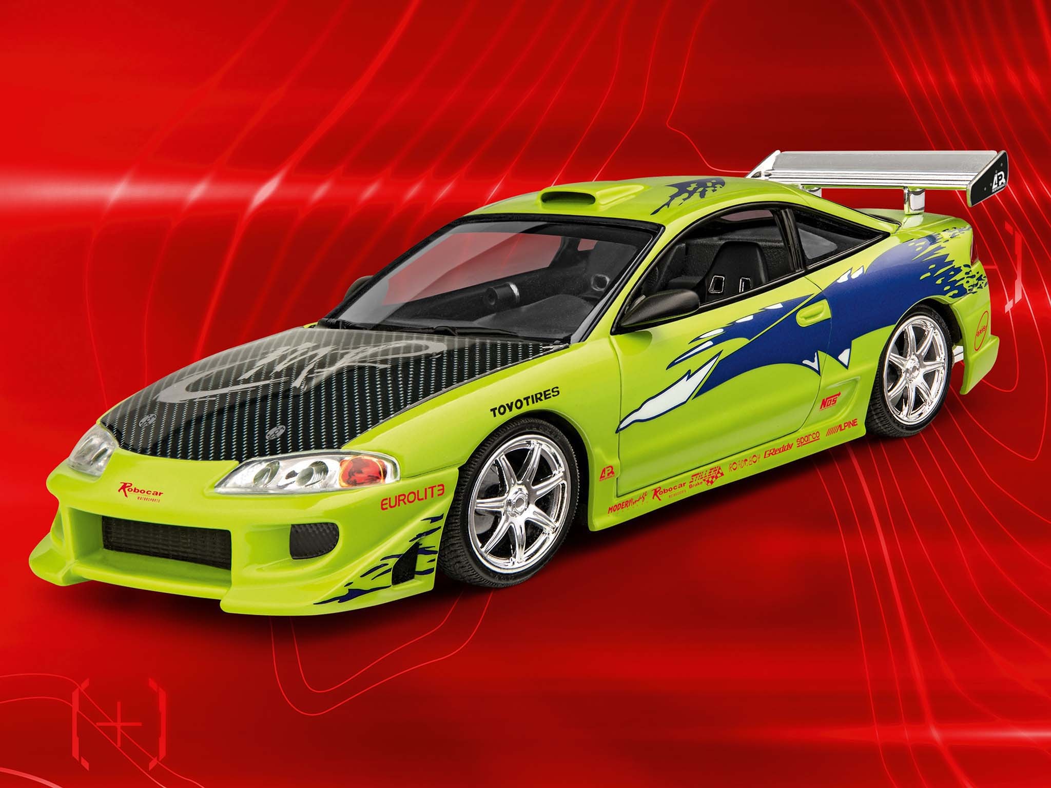 Revell® Modellbausatz »Fast & Furious - Brians 1995 Mitsubishi Eclipse«, 1:25