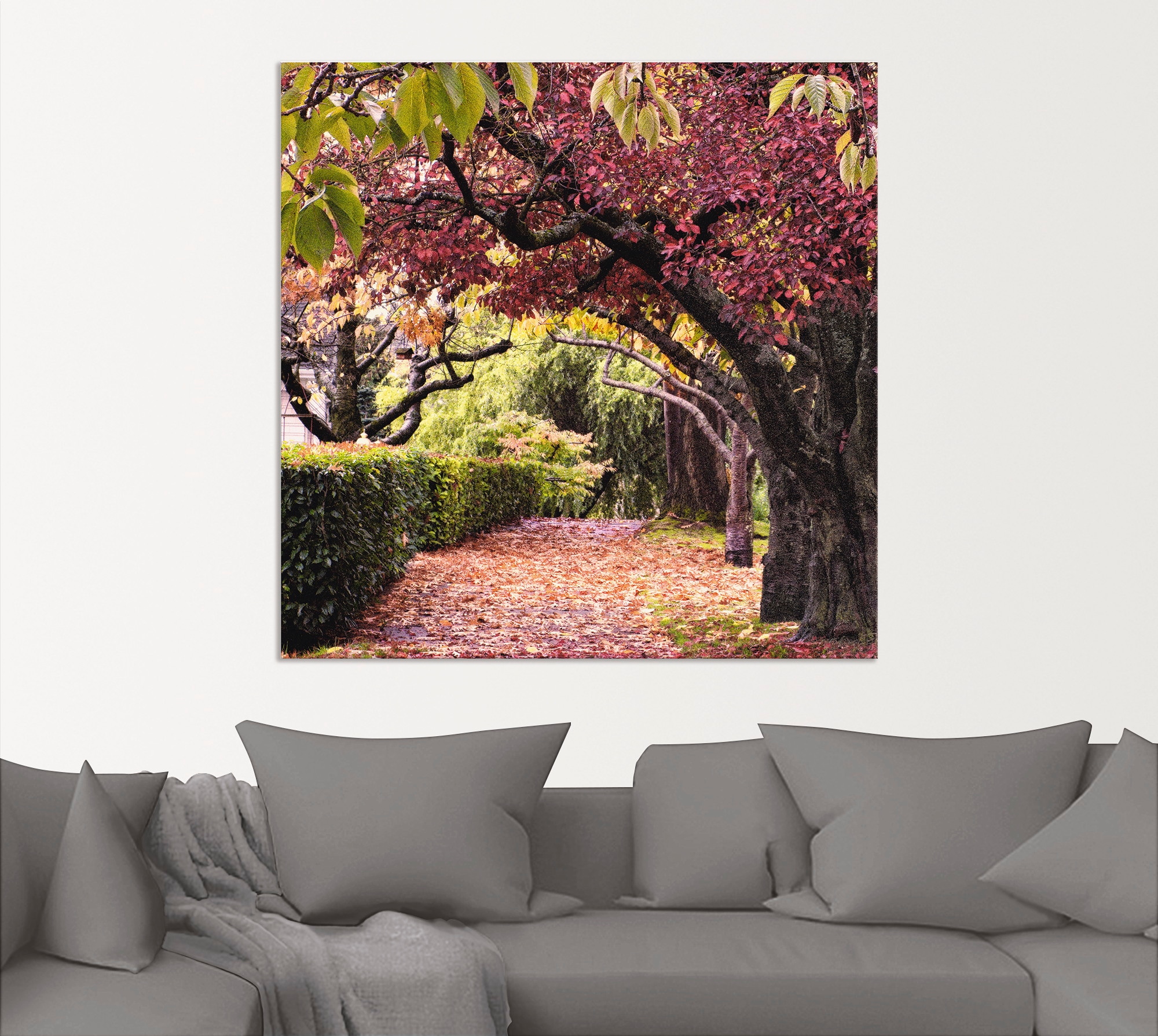 Artland Wandbild »Baumbogen«, Bäume, (1 St.), als Alubild, Outdoorbild, Leinwandbild, Poster in verschied. Größen