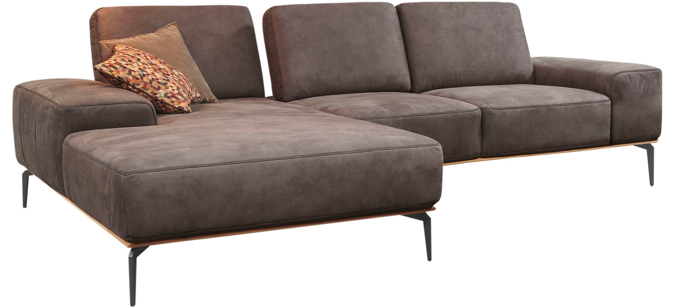 W.SCHILLIG Ecksofa "run, Designsofa mit tollem Sitzkomfort, bequem, L-Form" günstig online kaufen