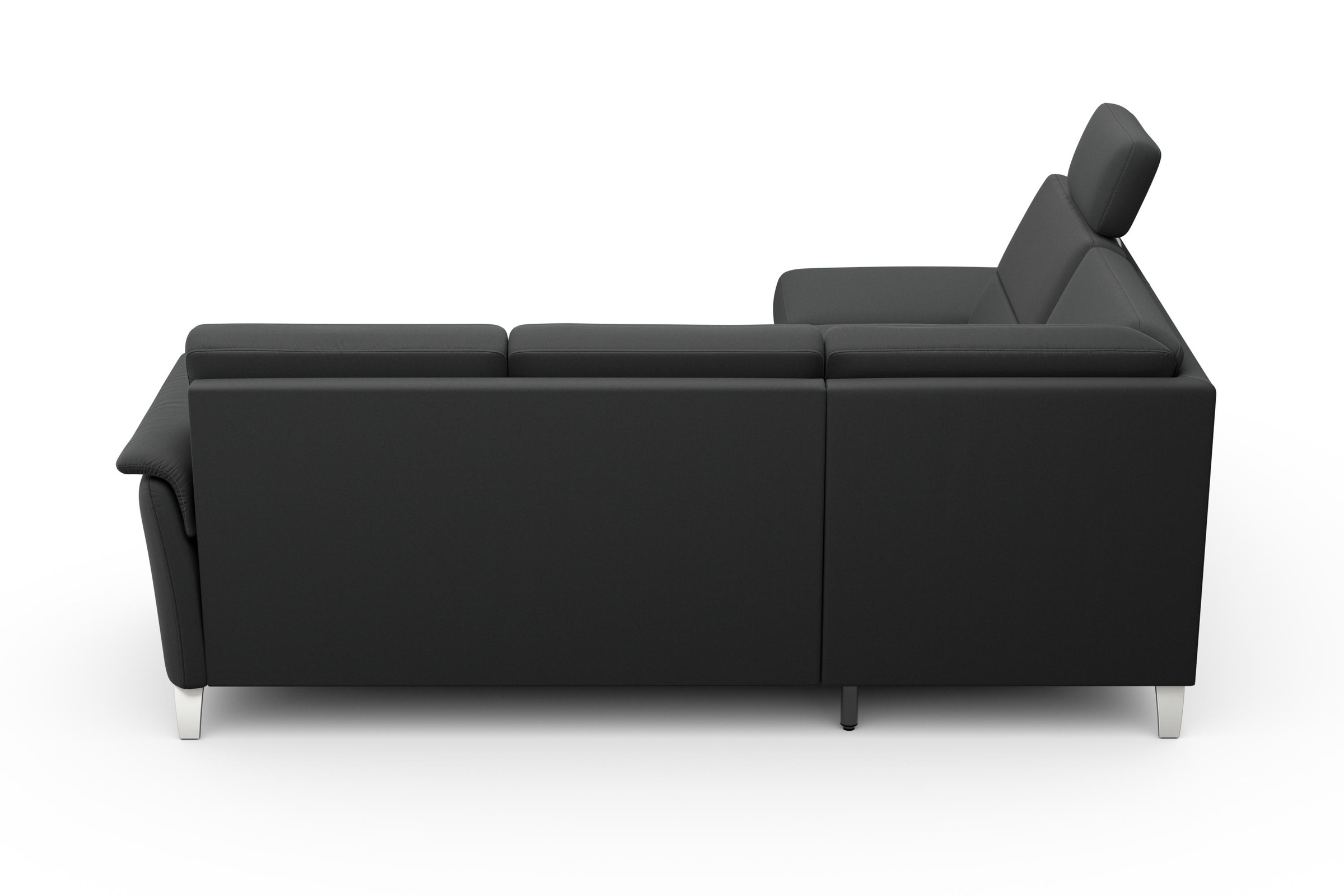 sit&more Ecksofa »Palmera L-Form«, Federkern, wahlweise mit Bettfunktion und mit/ohne Stauraum