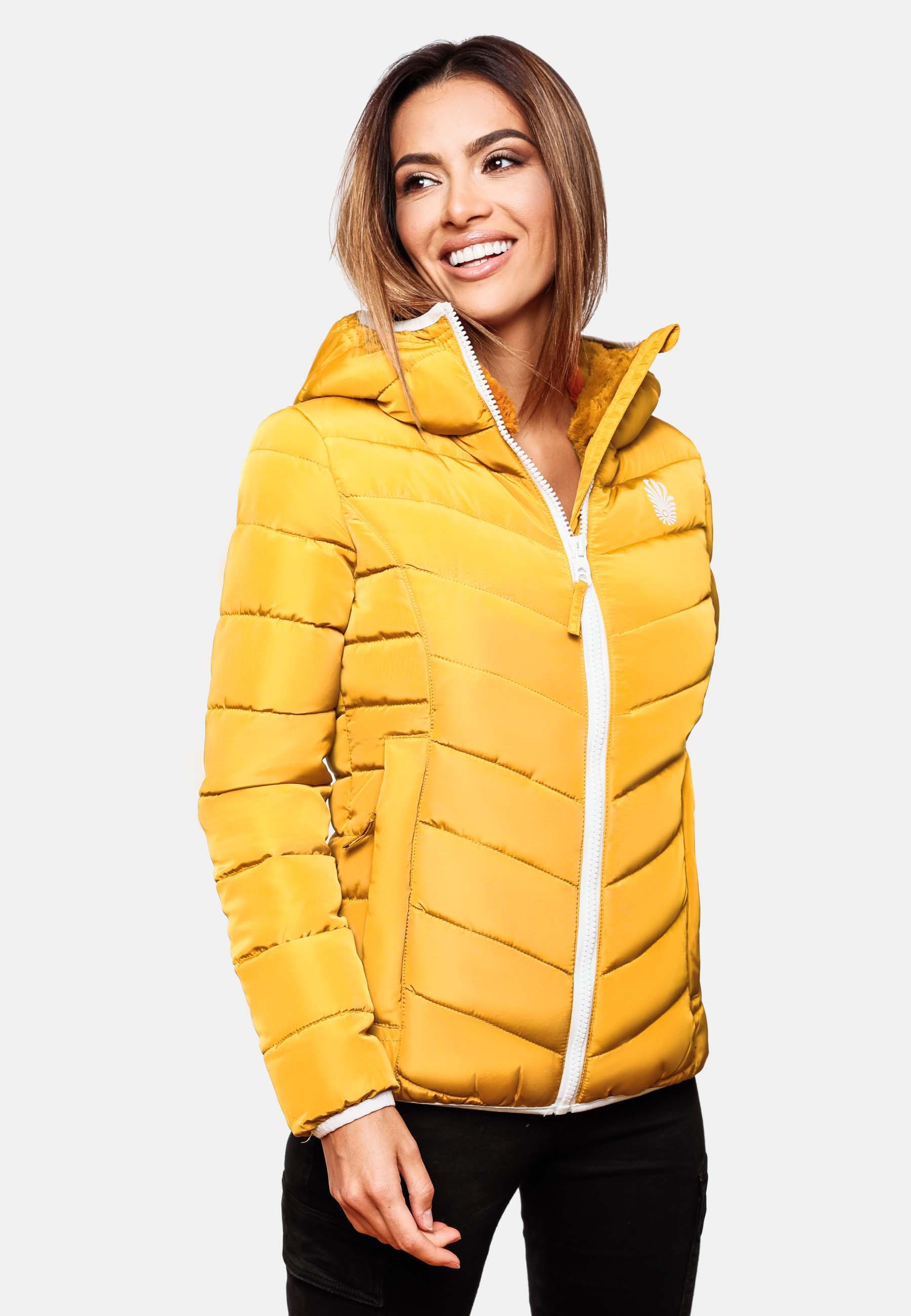 Navahoo Steppjacke »Elva«, mit Kapuze, stylische Damen Winterjacke mit Kapuze
