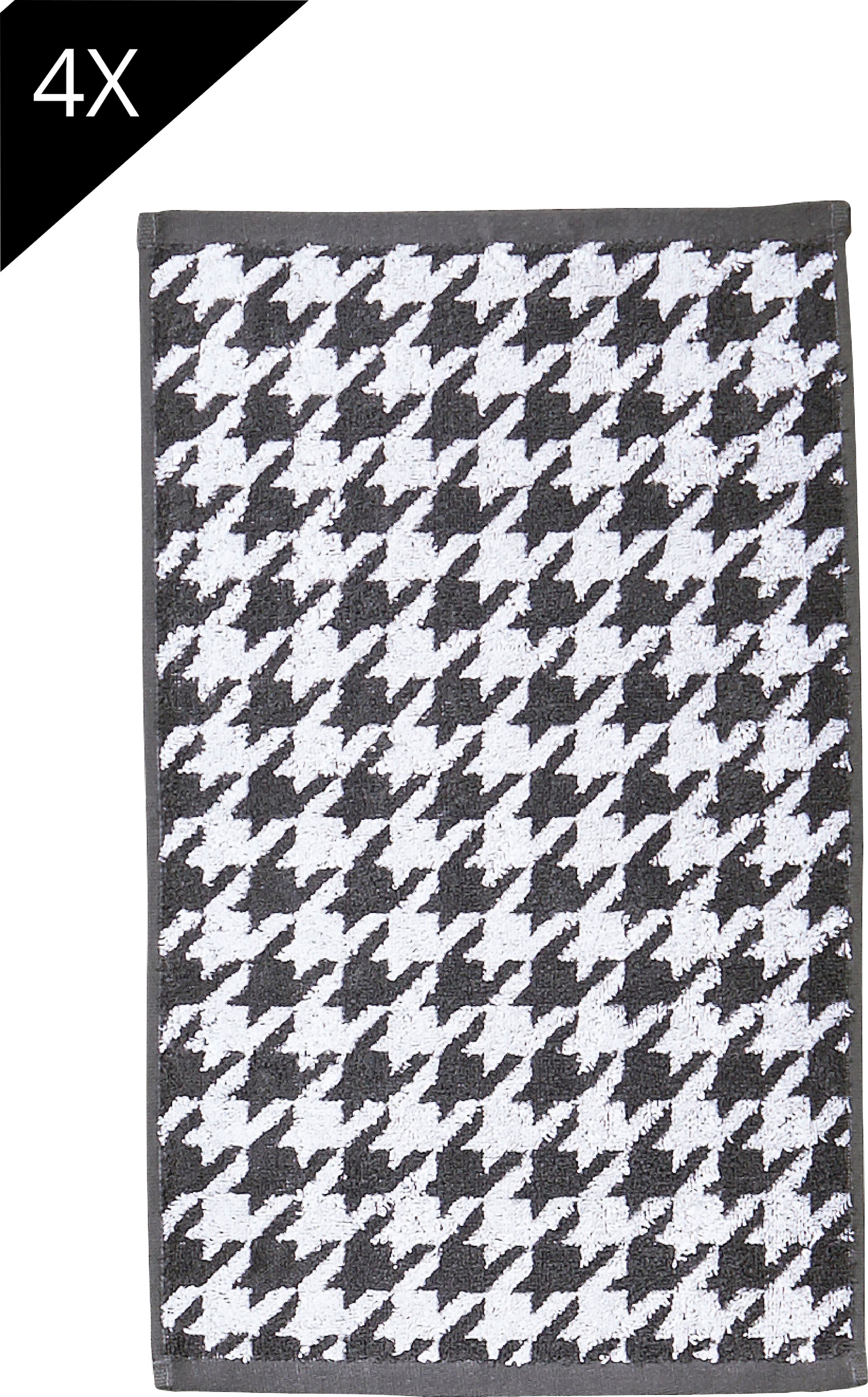 KiNZLER Handtuch Set »Kreta«, Set, 4 tlg., Walkfrottee, Uni Farben, mit  Bordüre, 100% Baumwolle, als 2, 4 oder 8-teiliges Set | BAUR