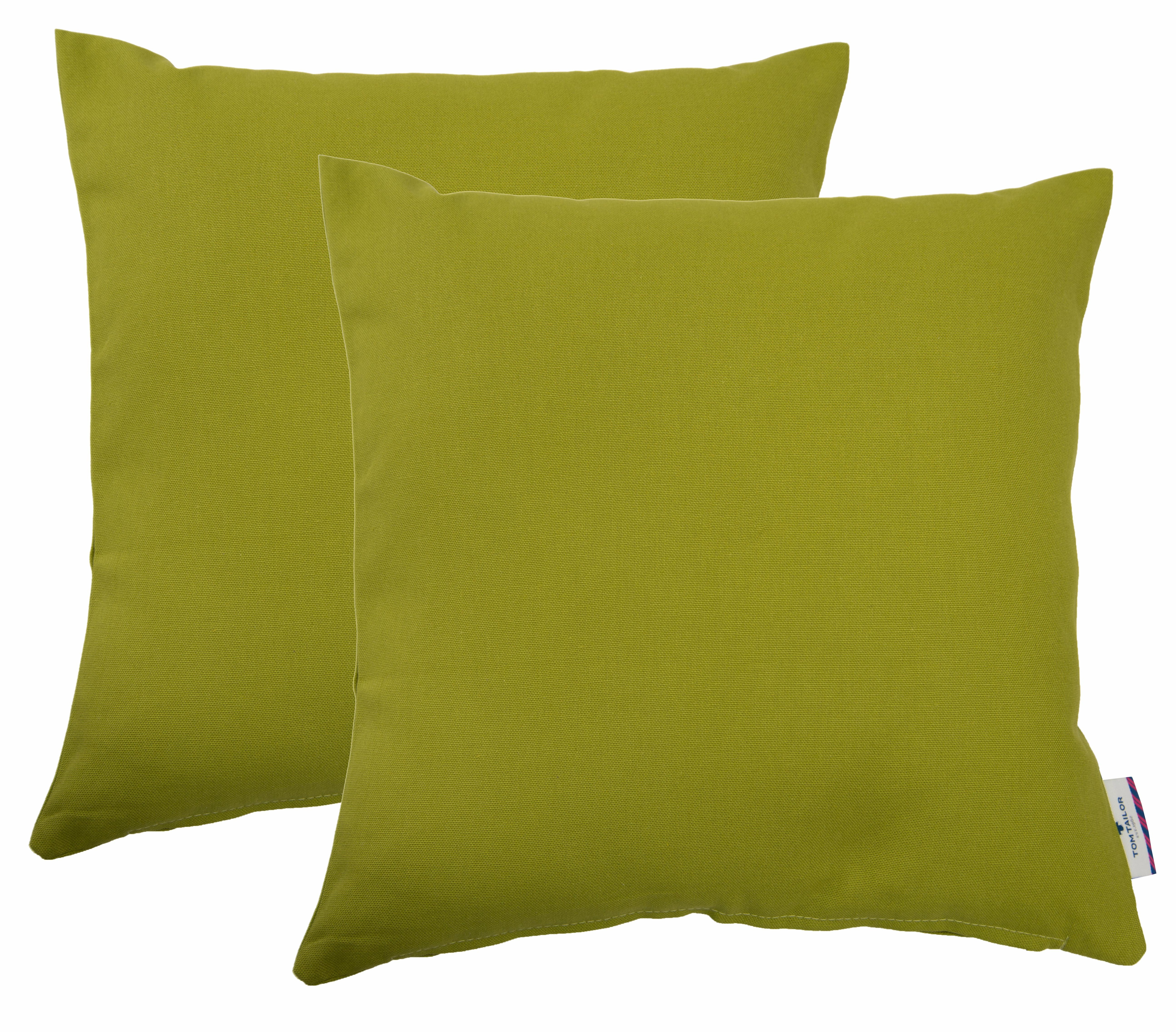 TOM TAILOR HOME "Dove" unifarben, Kissenhüllen ohne Füllung, 2er Pack
