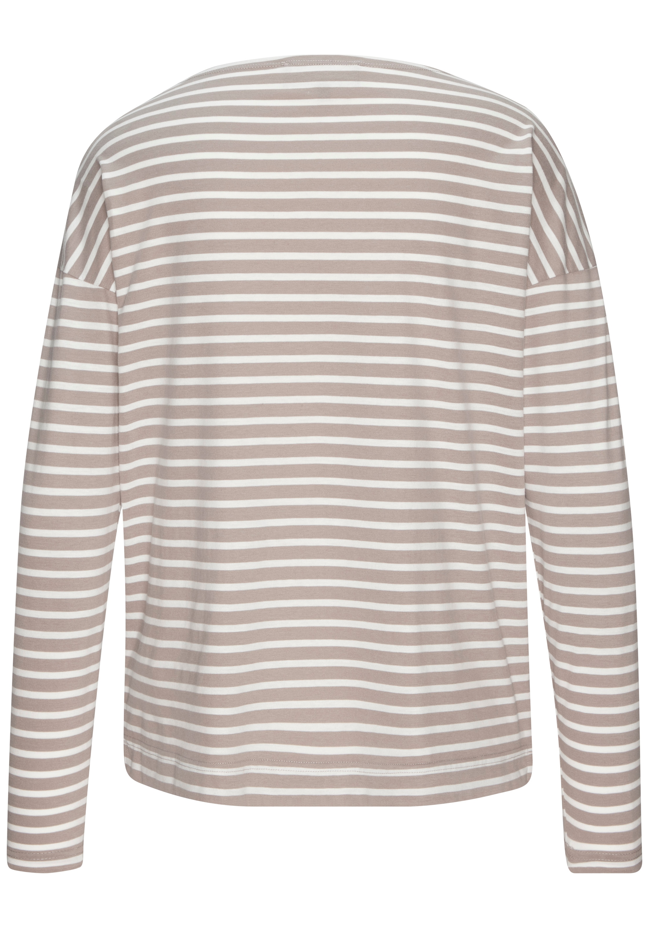 Elbsand Langarmshirt »Tooske« mit Ringelmuster, dezenter Logodruck, casual