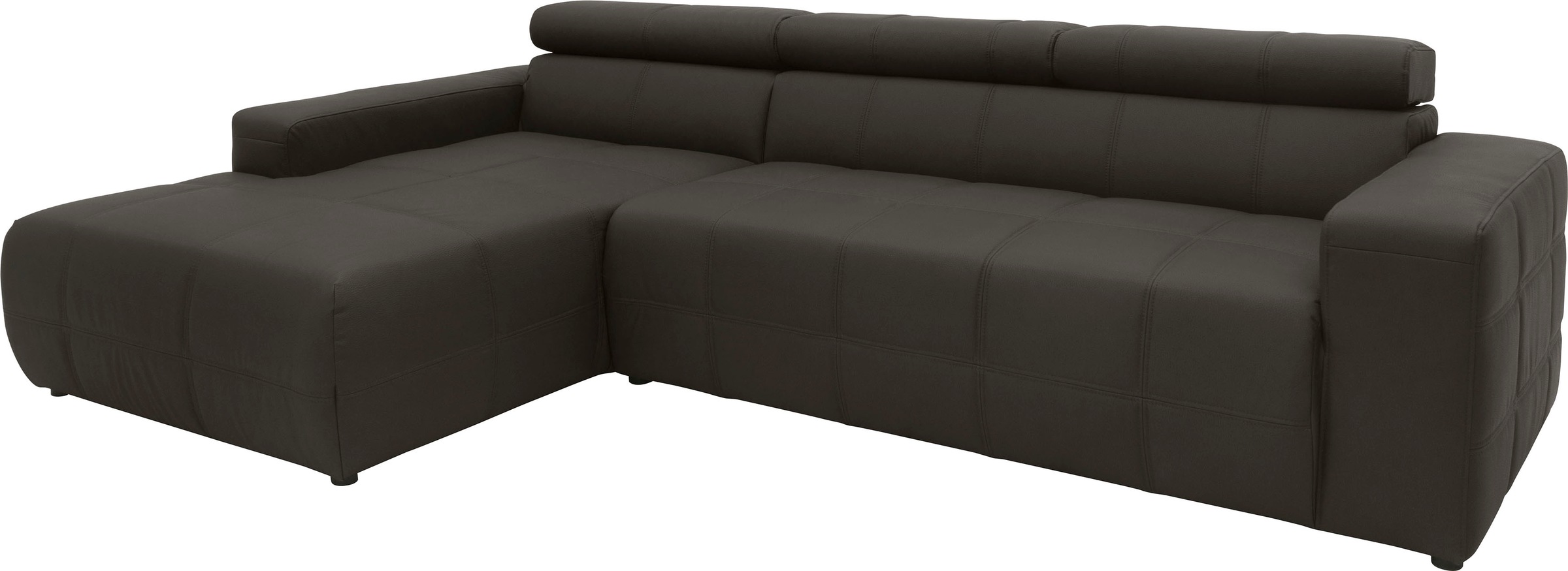 DOMO collection Ecksofa "Brandon B/T/H: 289/177/80 cm, whlw. mit Sitztiefen günstig online kaufen