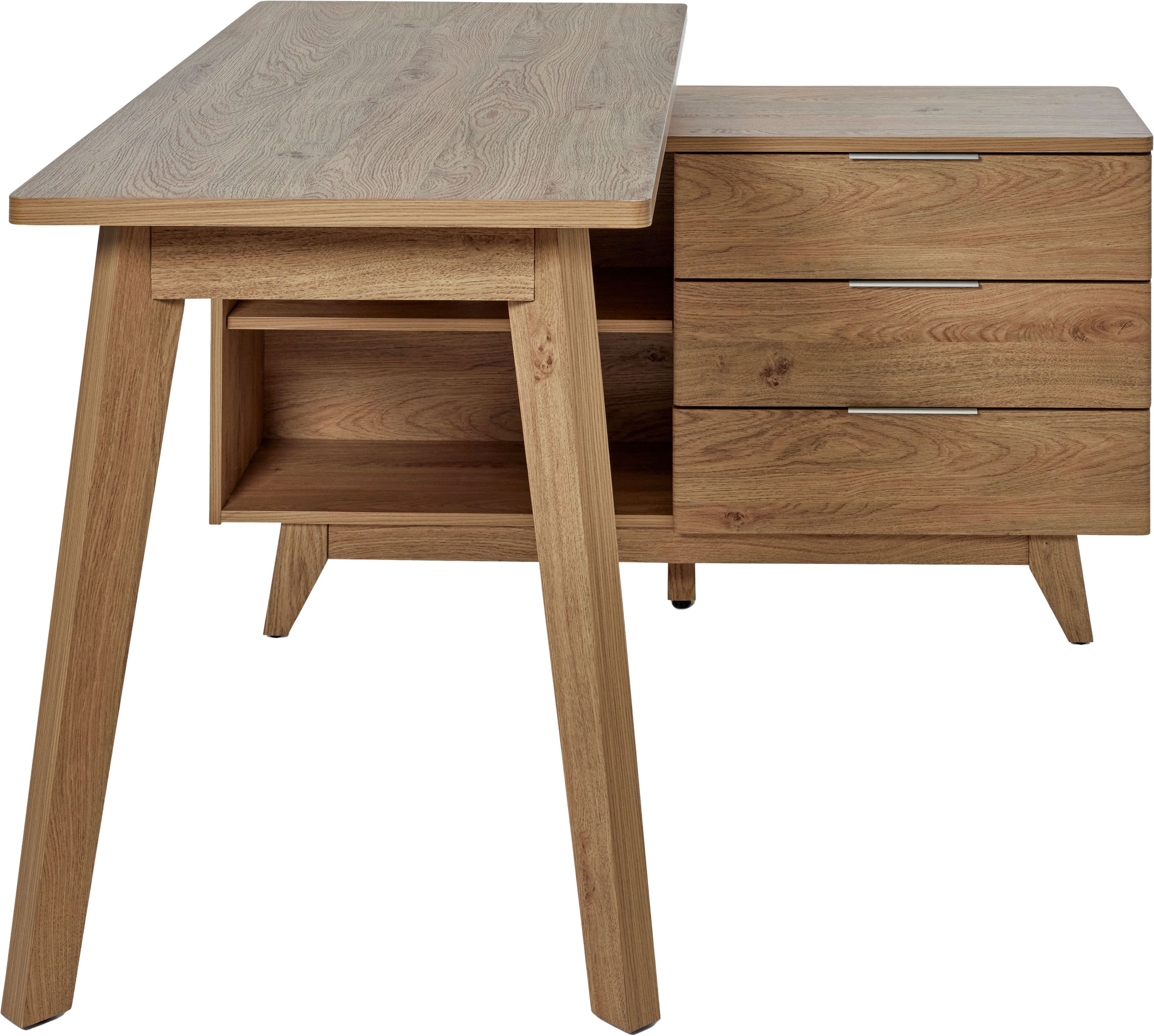 Jahnke Eckschreibtisch »LIBRE D 240 E«, (1 St.), wechselseitig montierbar, Breite ca. 140 cm