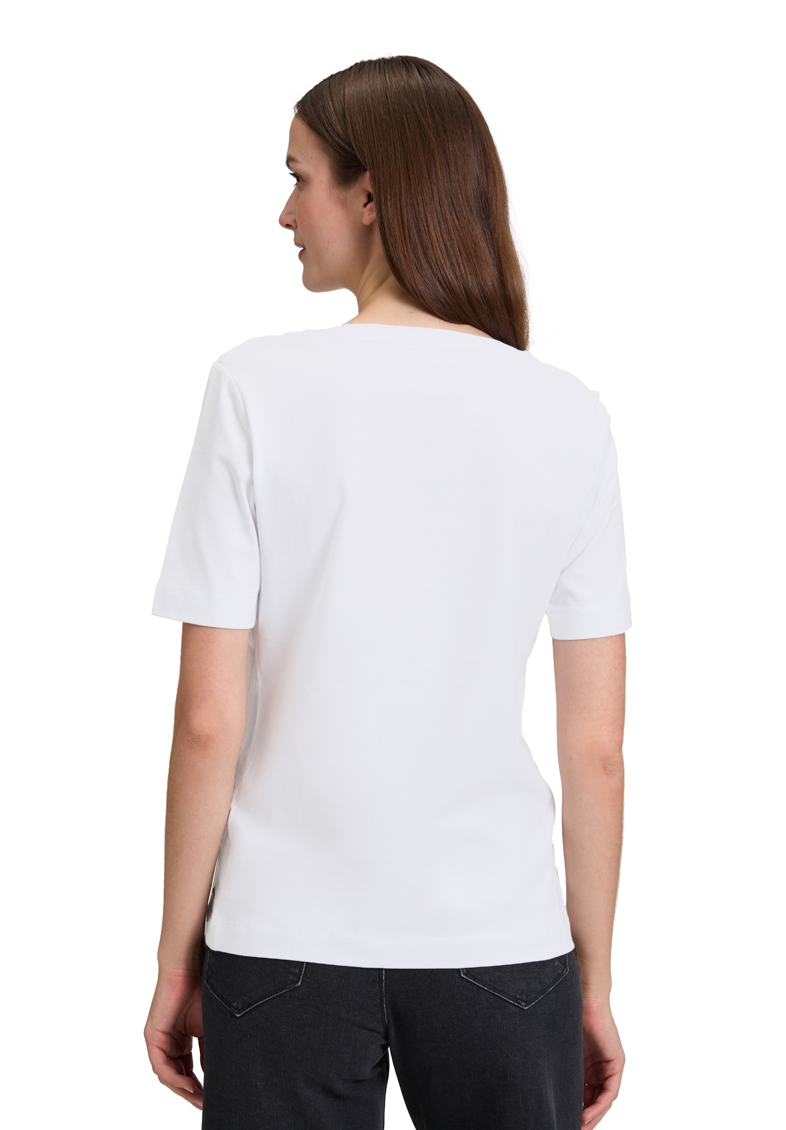 Betty&Co Kurzarmshirt »Betty & Co Damen Basic Shirt mit Rundhalsausschnitt«, (1 tlg.), Form