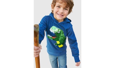 KIDSWORLD Kapuzensweatshirt, mit Rakete aus Wendepailletten ▷ für | BAUR