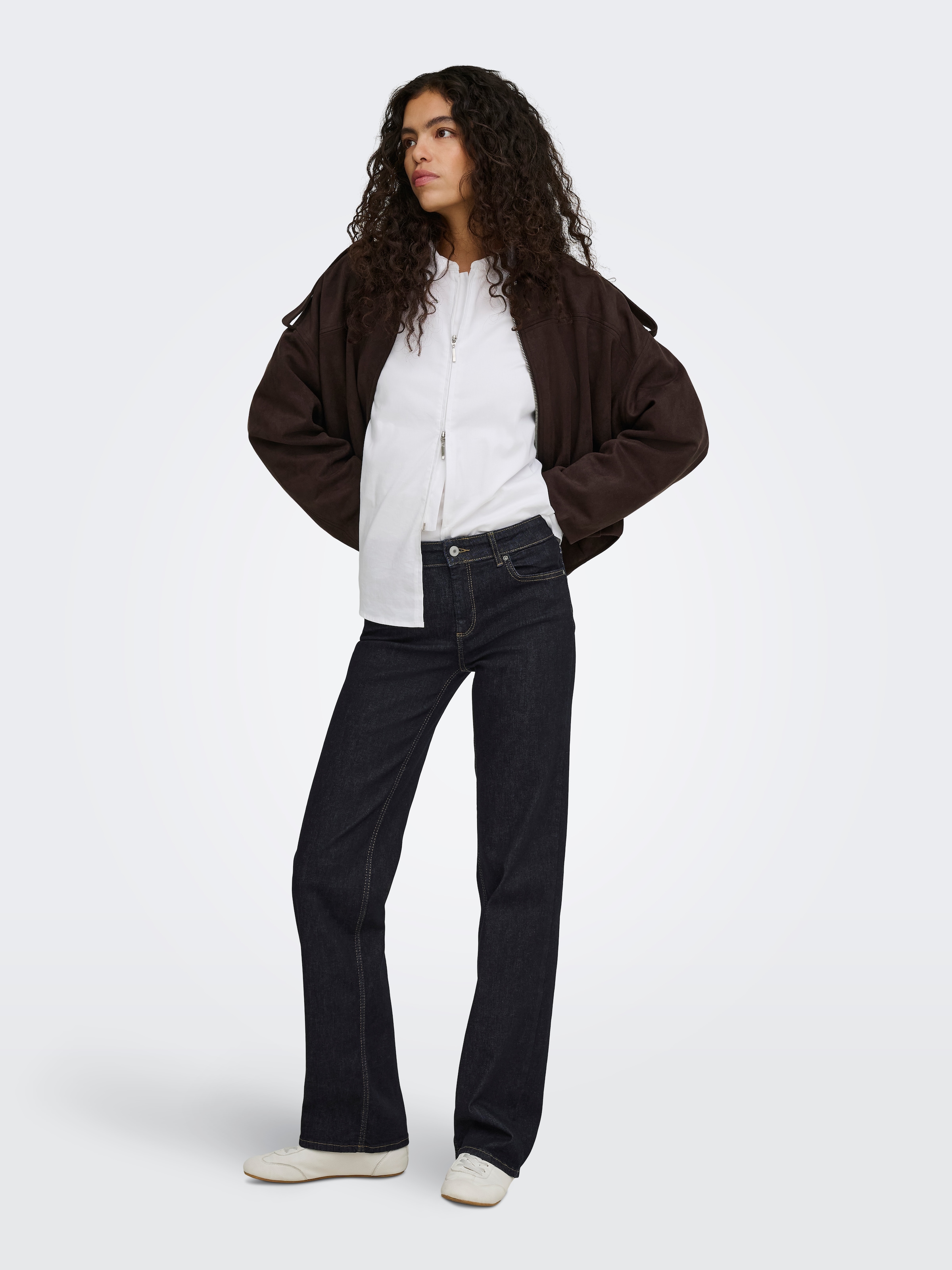 ONLY Straight-Jeans »ONLBLUSH MID STRAIGHT DNM TAI774 NOOS« Baumwollmischung
