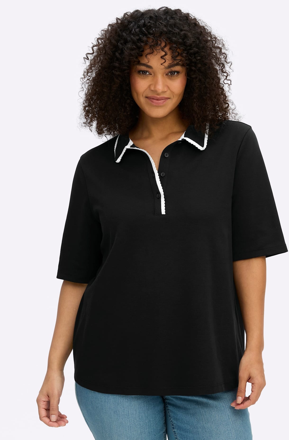 Sheego Poloshirt "Shirt" 1