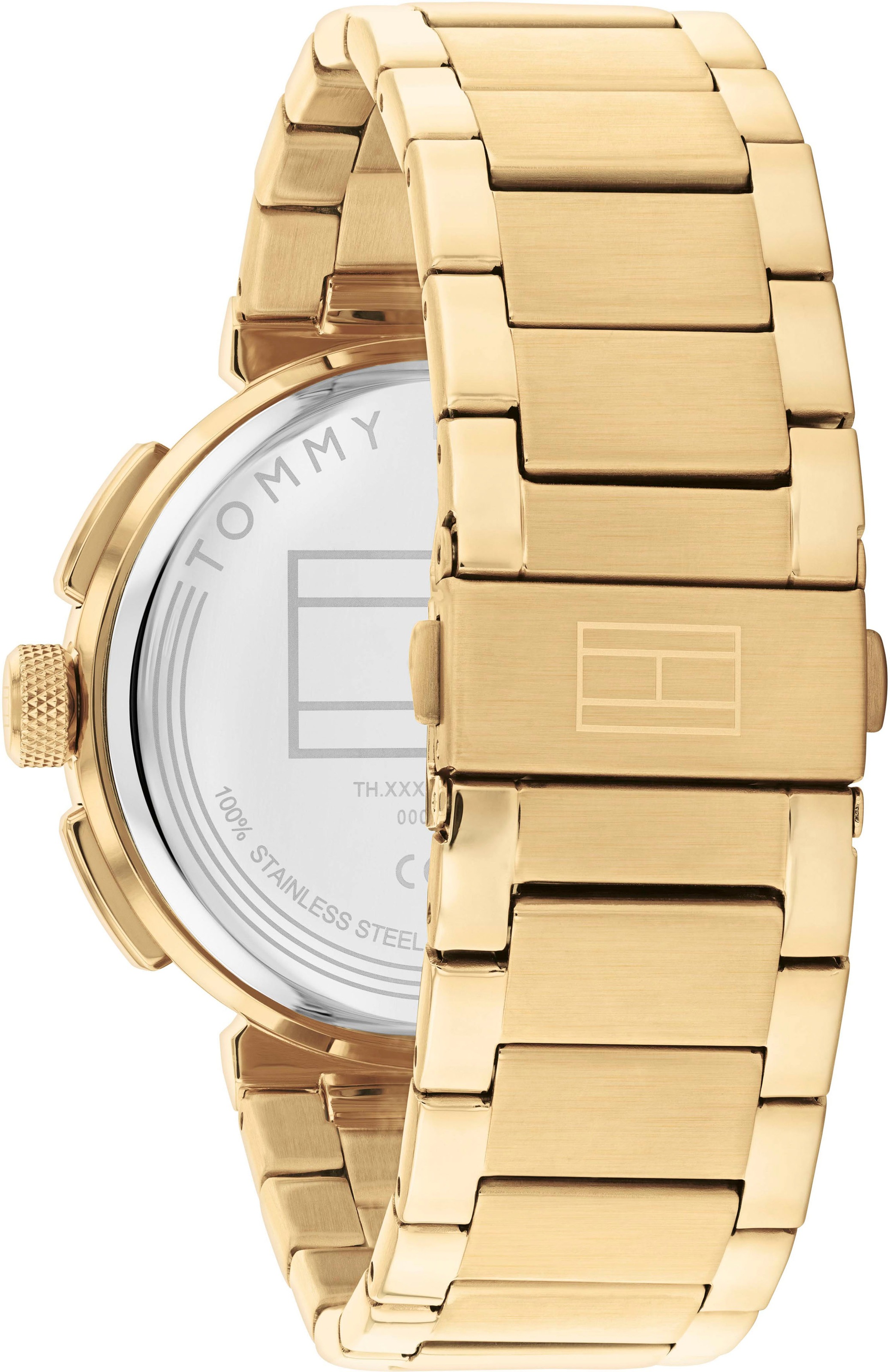 Tommy Hilfiger Multifunktionsuhr »LORENZO«, Quarzuhr, Armbanduhr, Herrenuhr, Datum, Edelstahlarmband