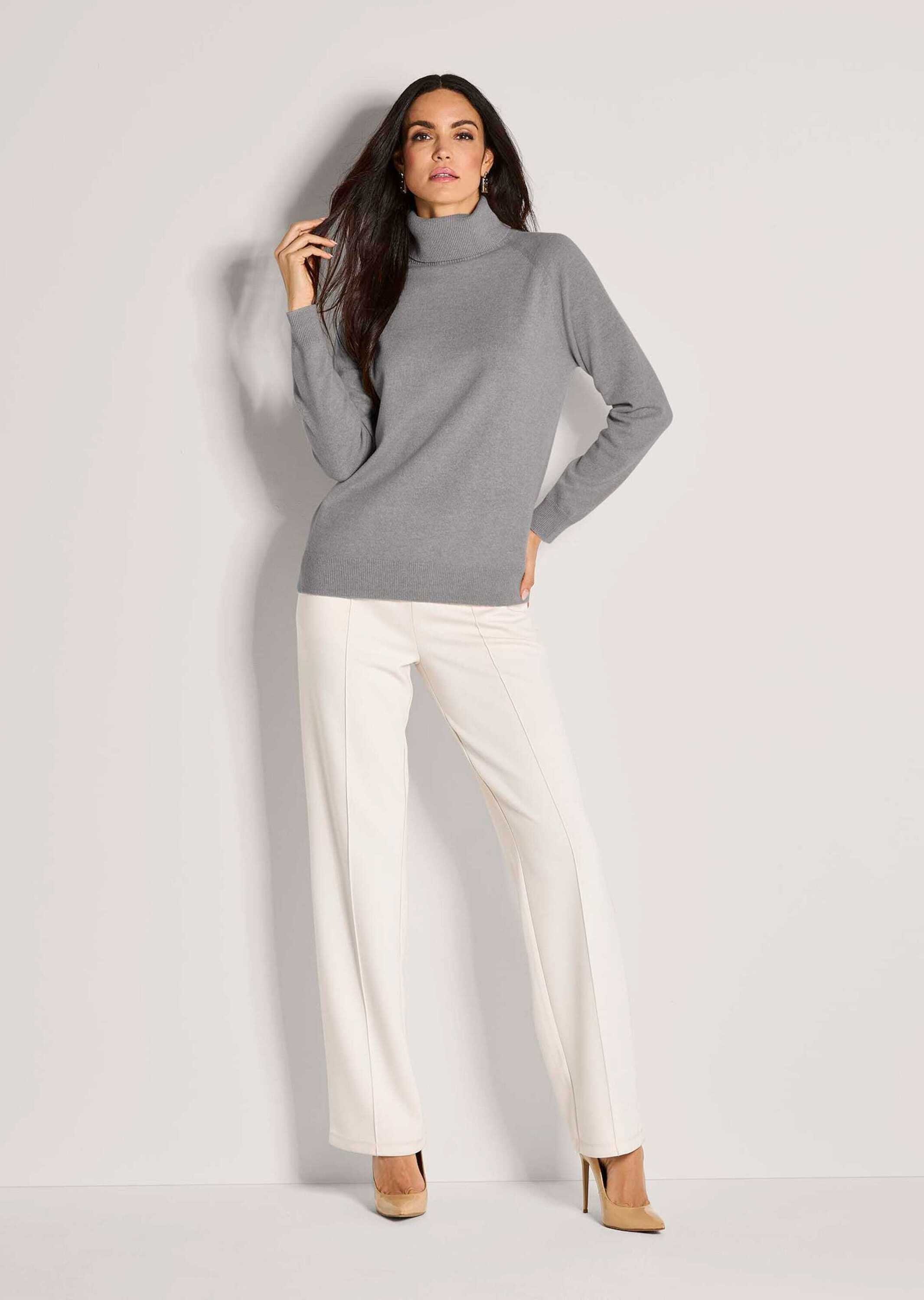 MADELEINE Rollkragenpullover "Kaschmirpullover Rollkragenpullover mit Ripps günstig online kaufen