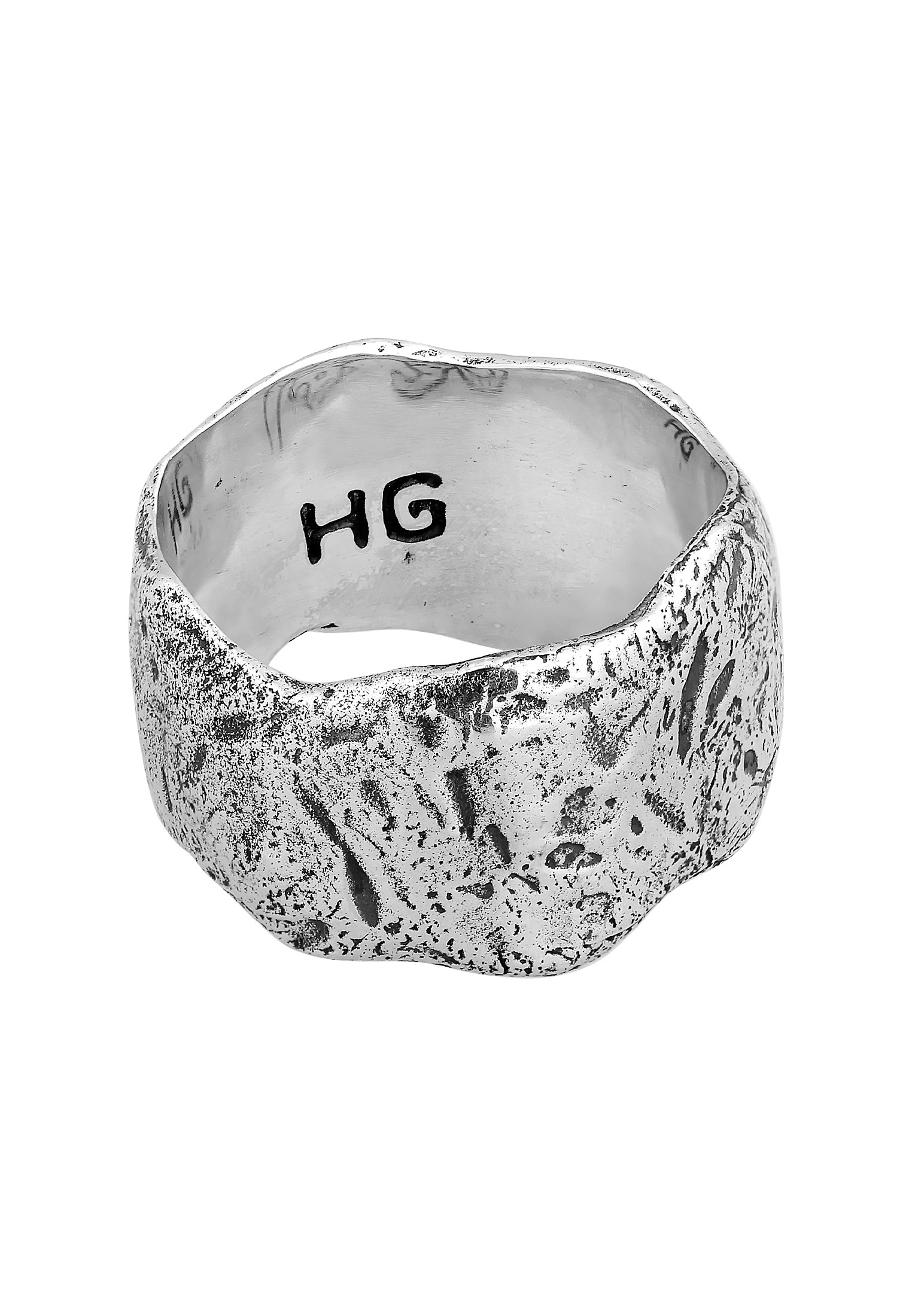 HAZE & GLORY Silberring »Ring Bandring - El Tigre Large 925 Silber«