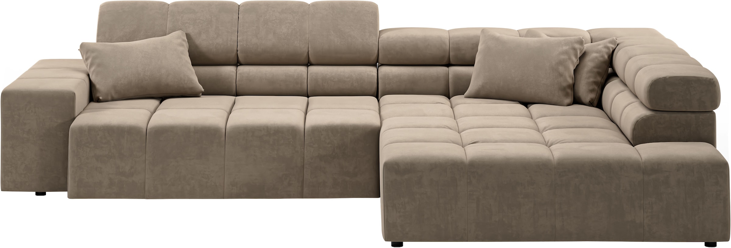 INOSIGN Ecksofa »Ancona incl. Kopfteilverstellung, OTTOs Choice, Breite 319cm, L-Form«, wahlweise motorische Sitztiefenverstellung, auch in Cord + Easy Care
