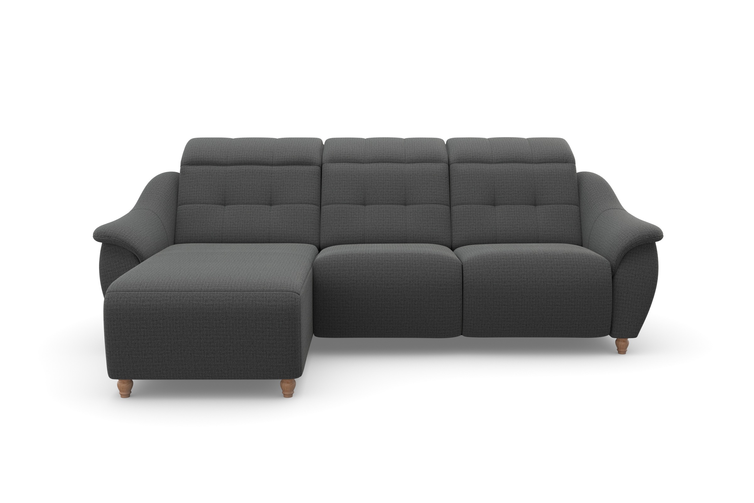 Home affaire Ecksofa "Boston L-Form" Kopfteilverstellung an jeder Sitzfläch günstig online kaufen