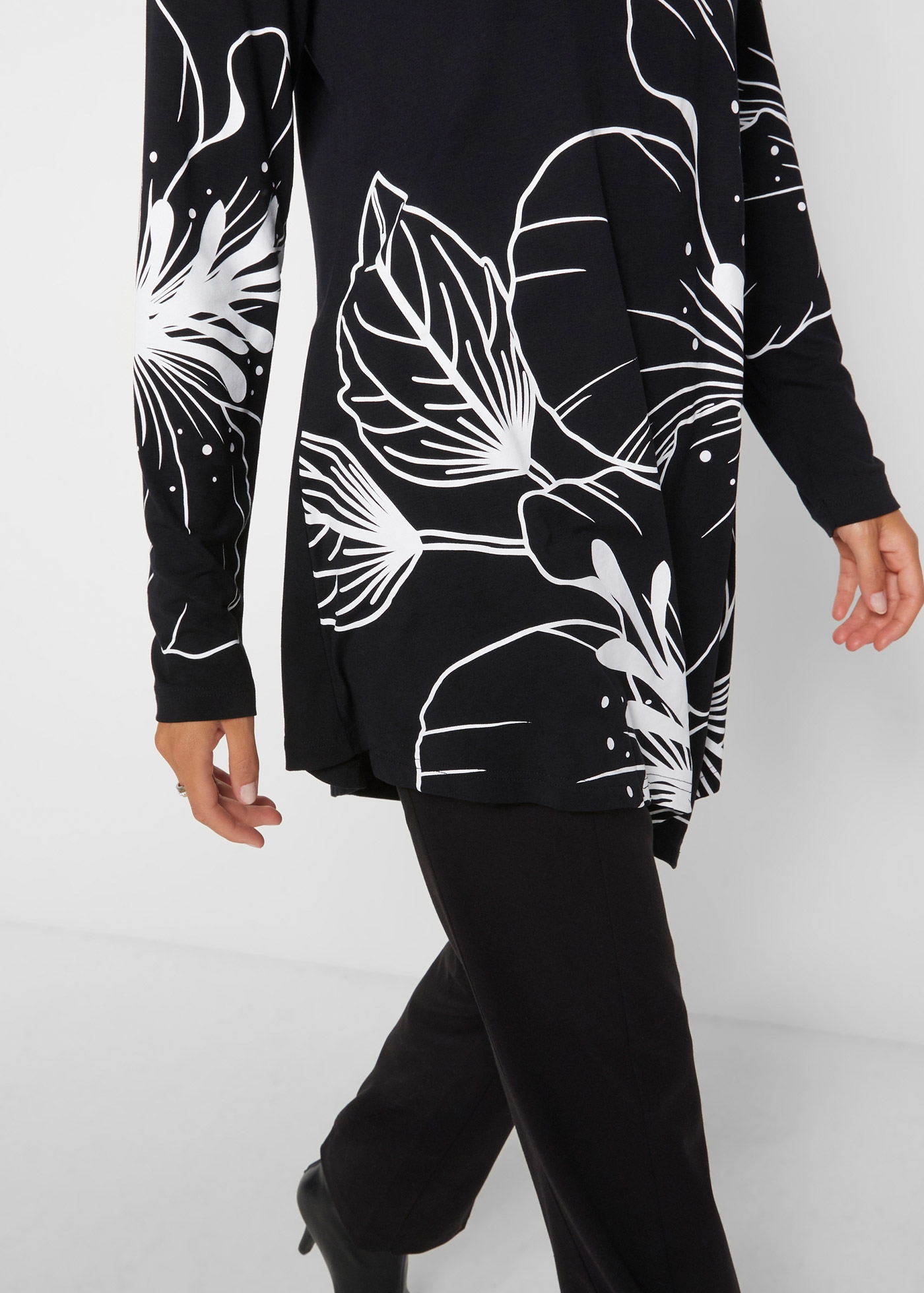 bonprix Longshirt , Longshirt mit Rollkragen
