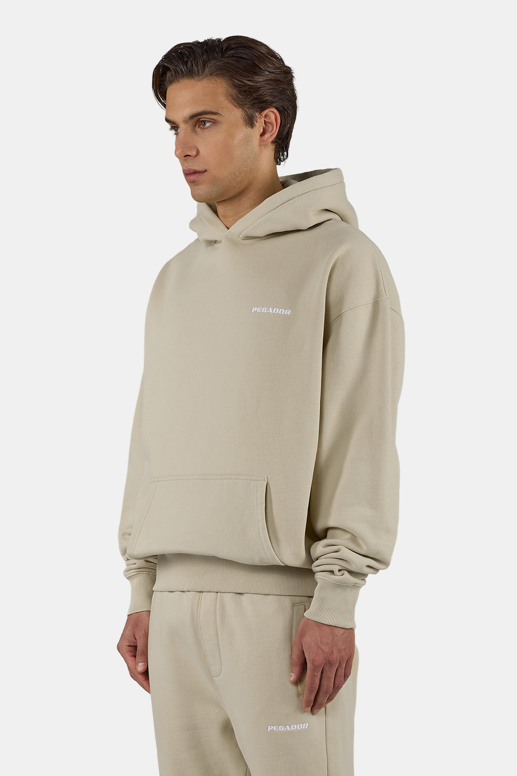 PEGADOR Kapuzensweatshirt "Logo Oversized Hoodie", Baumwollmischung, oversi günstig online kaufen