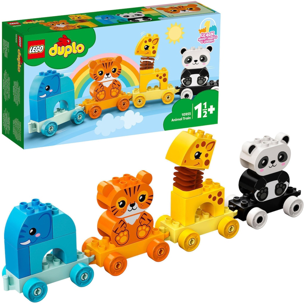 LEGO® Konstruktionsspielsteine »Mein erster Tierzug (10955), LEGO® DUPLO® Creative Play«, (15 St.)