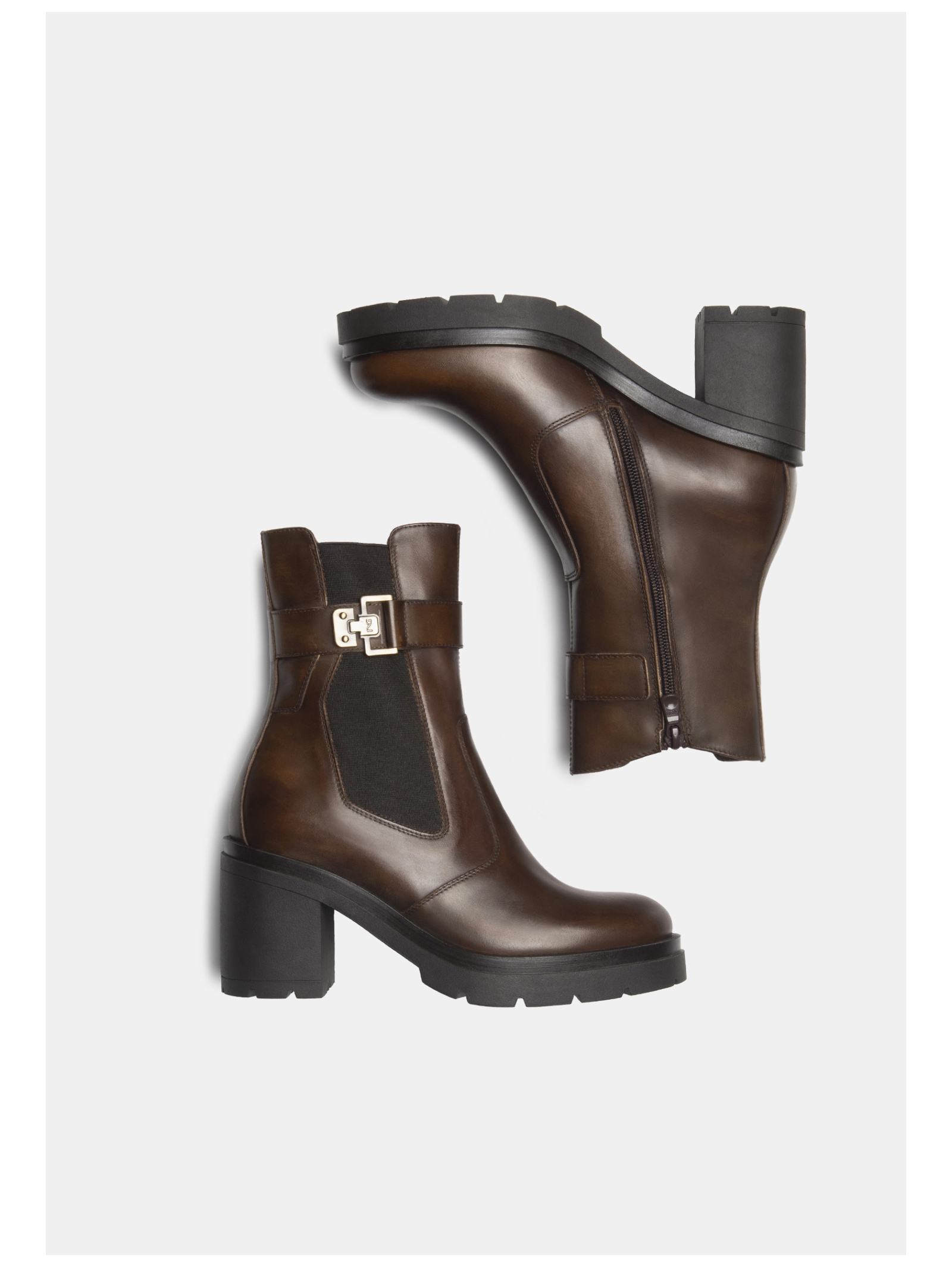 Nero Giardini High-Heel-Stiefelette »Nero Giardini Stiefelette Leder/Textil«