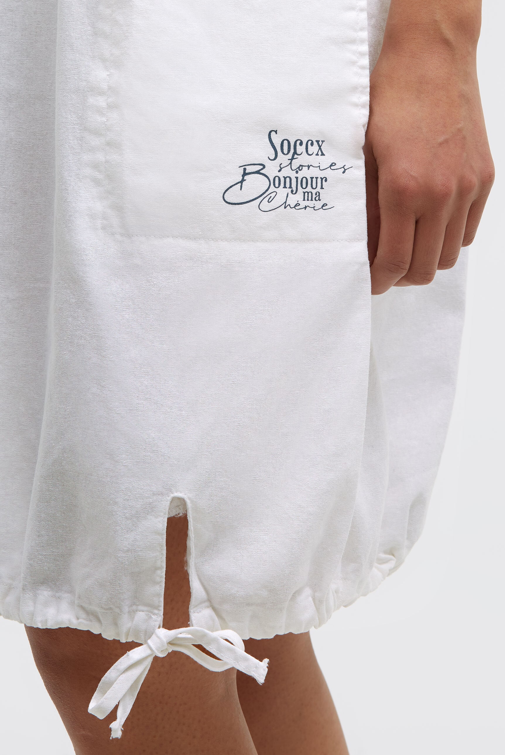 SOCCX Sommerkleid Eingrifftaschen mit Taschen