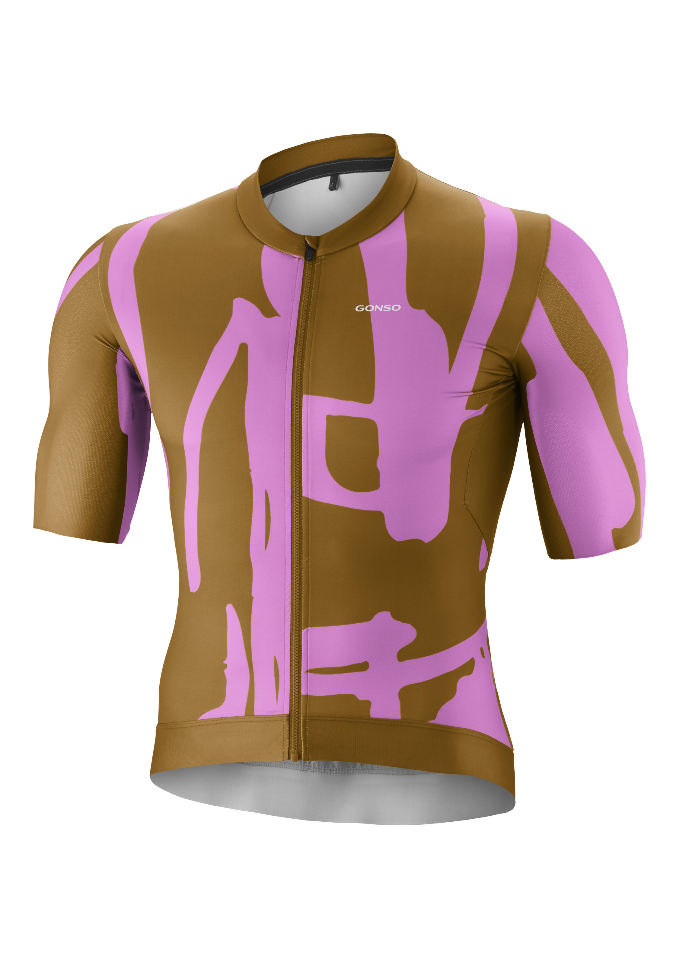 Gonso Radtrikot »Road Jersey Print M« Herren Fahrradtrikot, modernes Trikot mit 3-teiliger Rückentasche