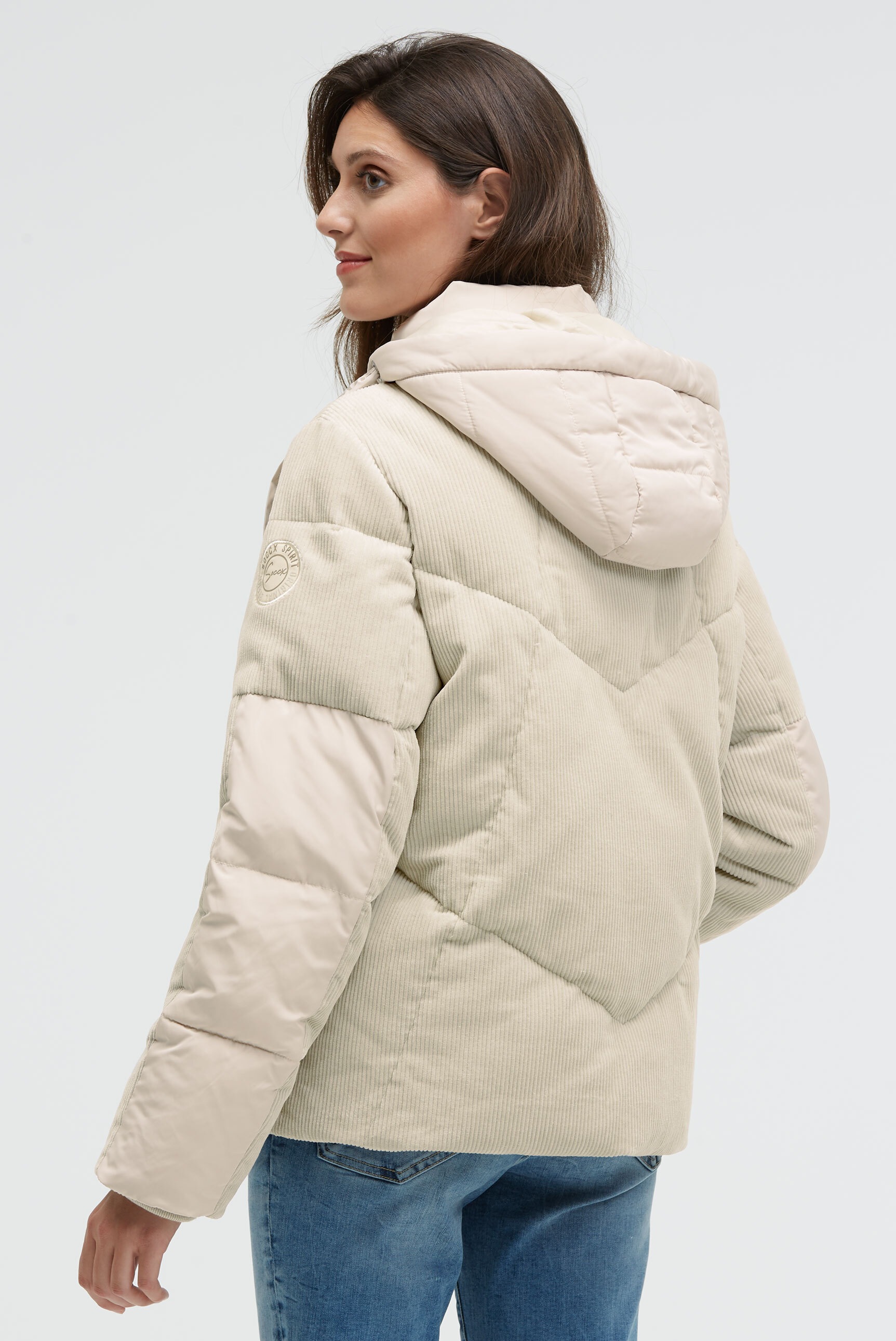 SOCCX Winterjacke mit Kapuze mit Windfangleiste