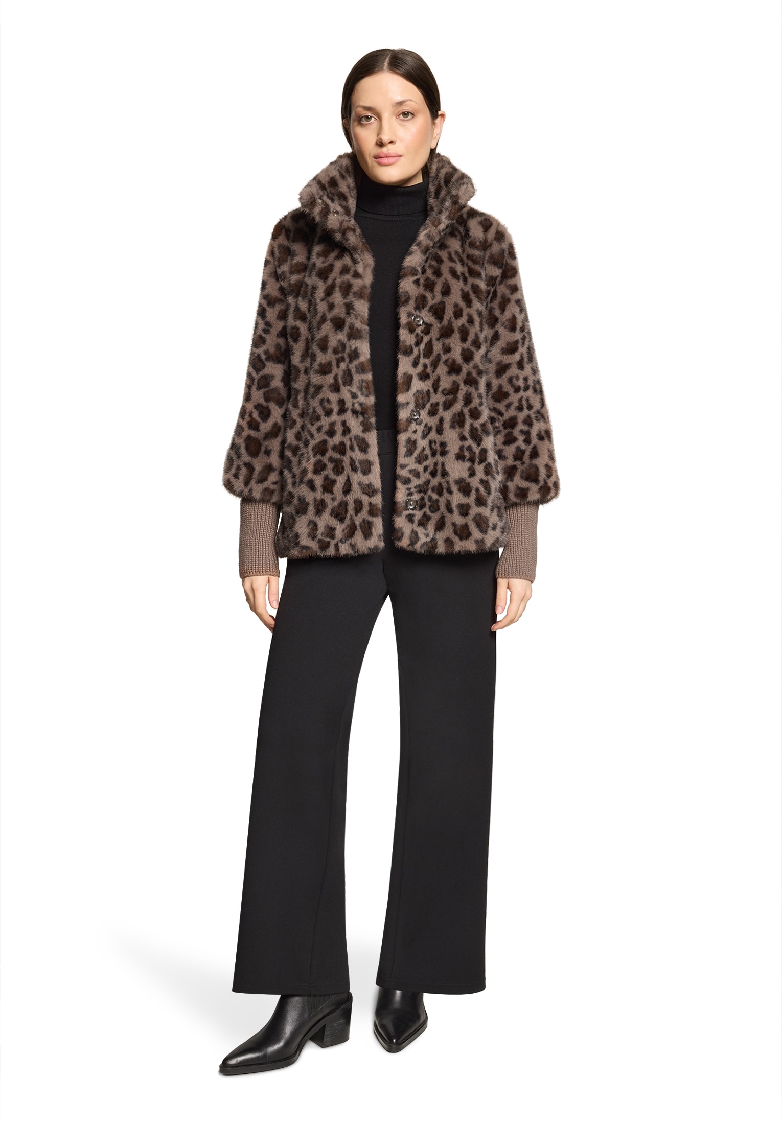 Betty Barclay Plüschjacke mit Leoparden-Muster
