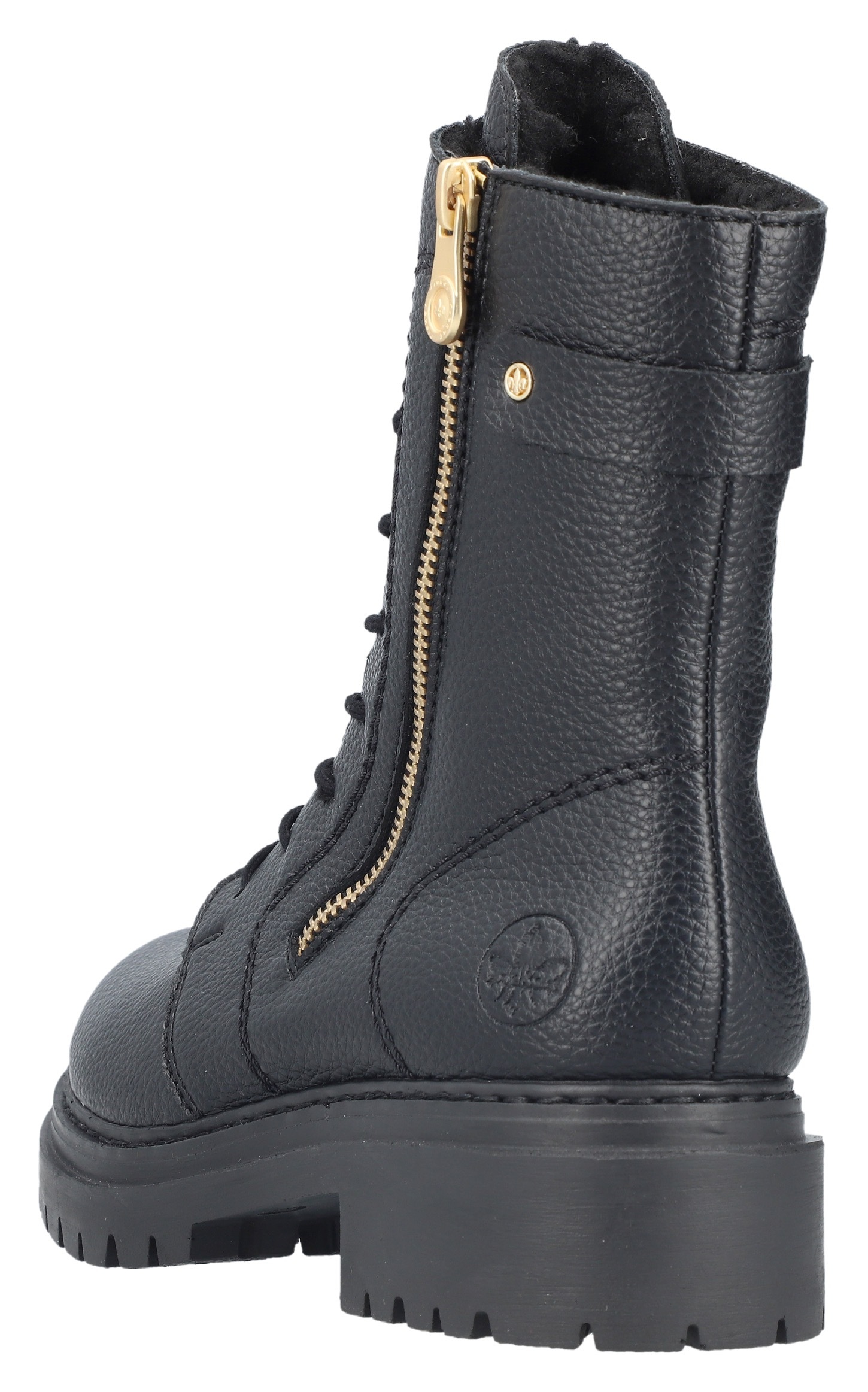 Rieker Winterstiefelette, Schnürboots, Schnürstiefelette, Blockabsatz, mit markanter Profilsohle