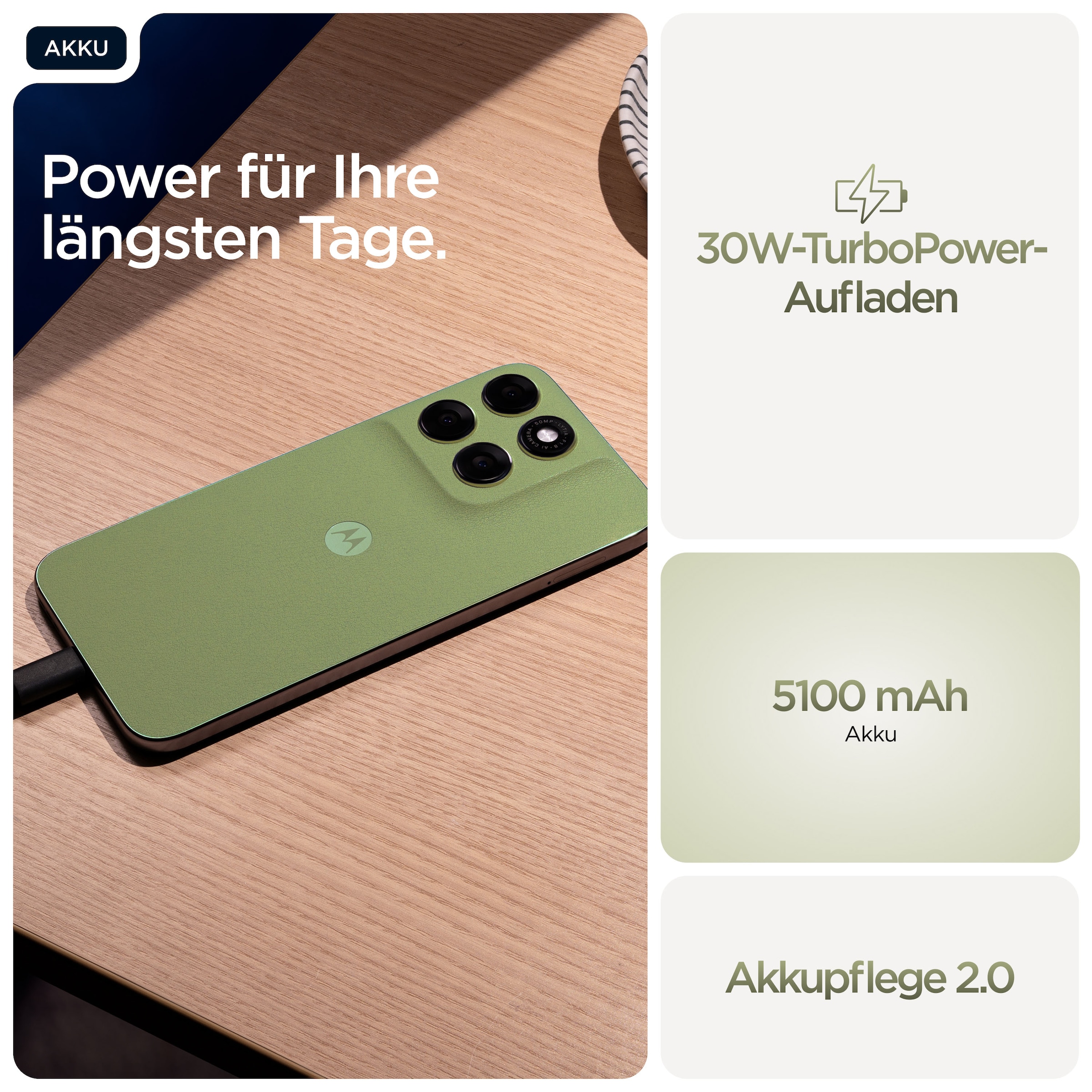 Motorola Smartphone »moto g67« PANTONE® Nile