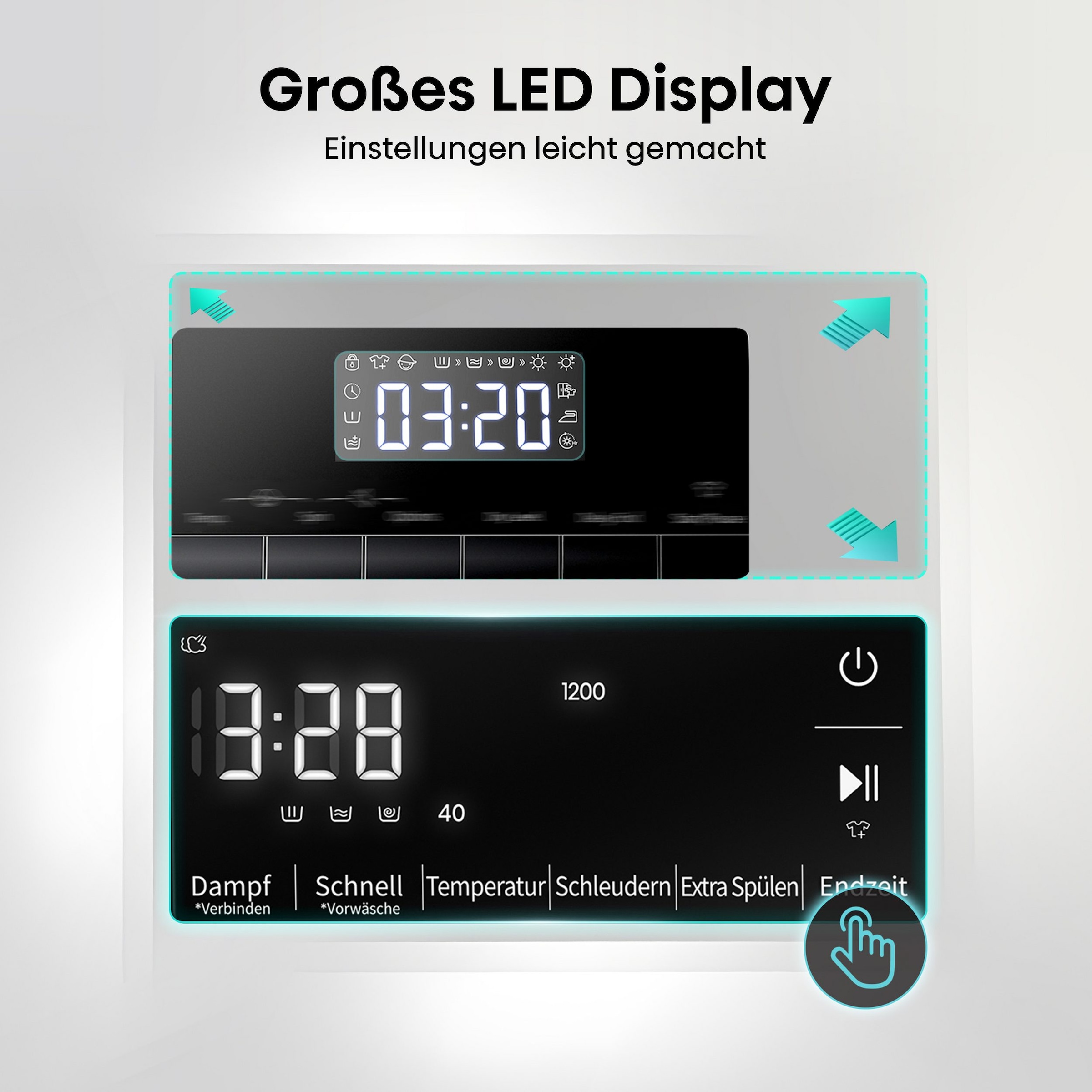 Hisense Waschtrockner »WD3S8043BB3« 3S Serie 8 kg /5 kg 72 dB(A)